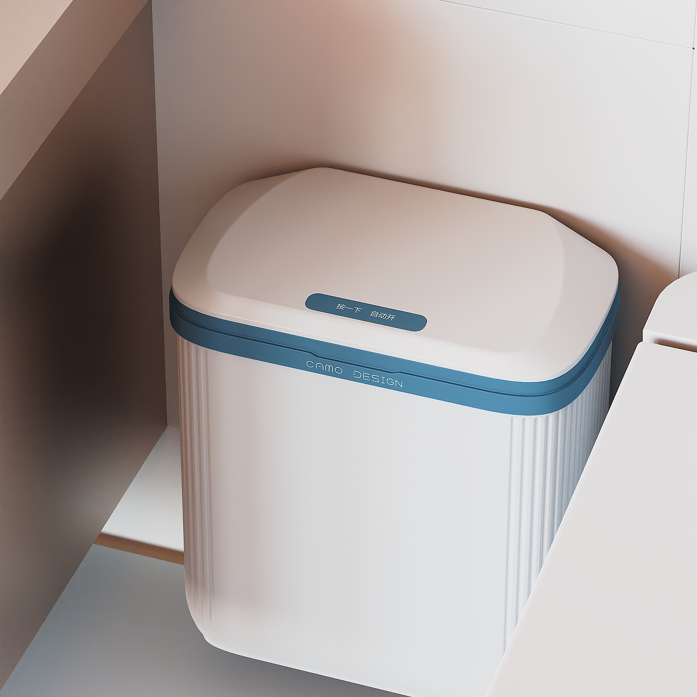 trash can，kitchen and toilet，