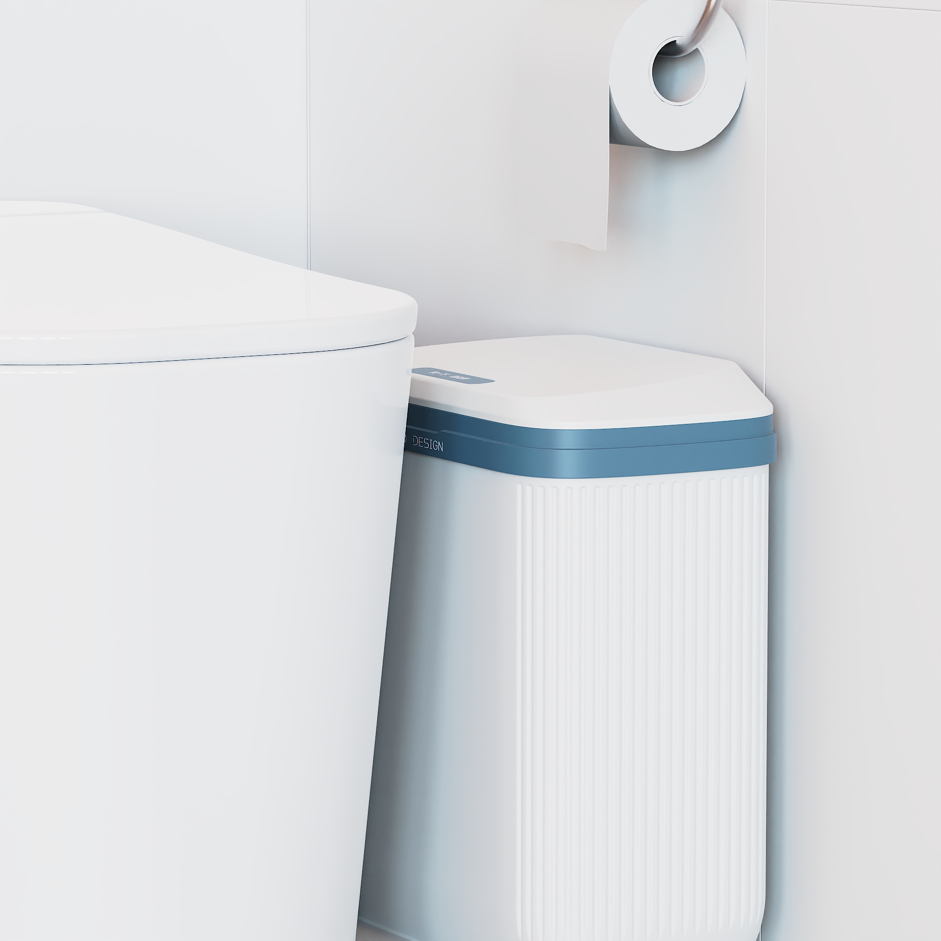 trash can，kitchen and toilet，