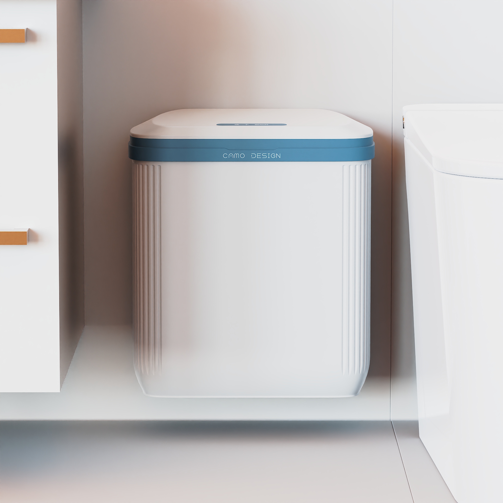 trash can，kitchen and toilet，