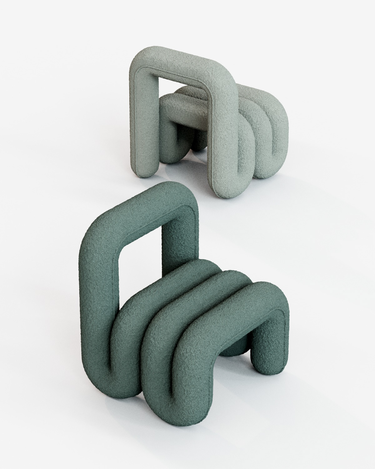 Qurva，Furniture Sculpture，sense of lightness，Modular design，Modern design，