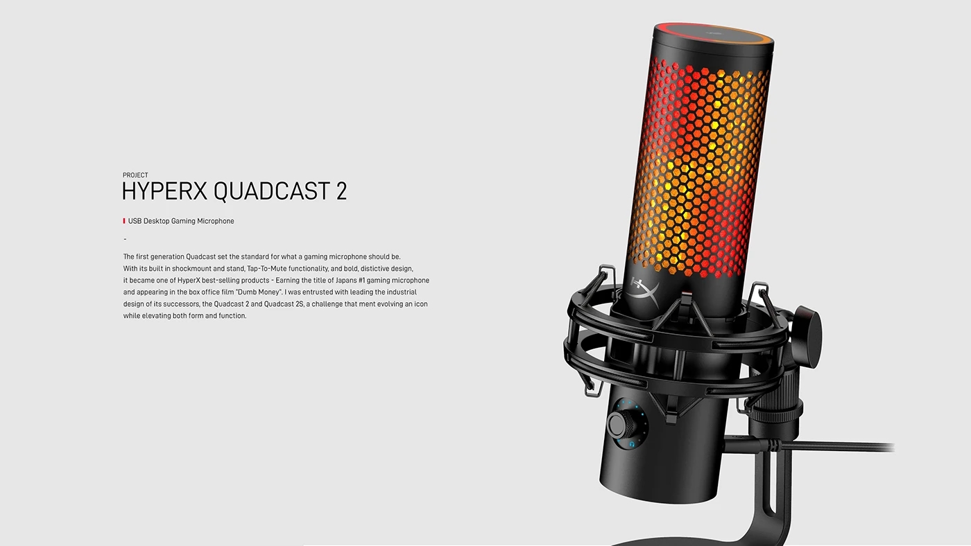 HyperX Quadcast，Microphone，full-frequency channel，high fidelity，