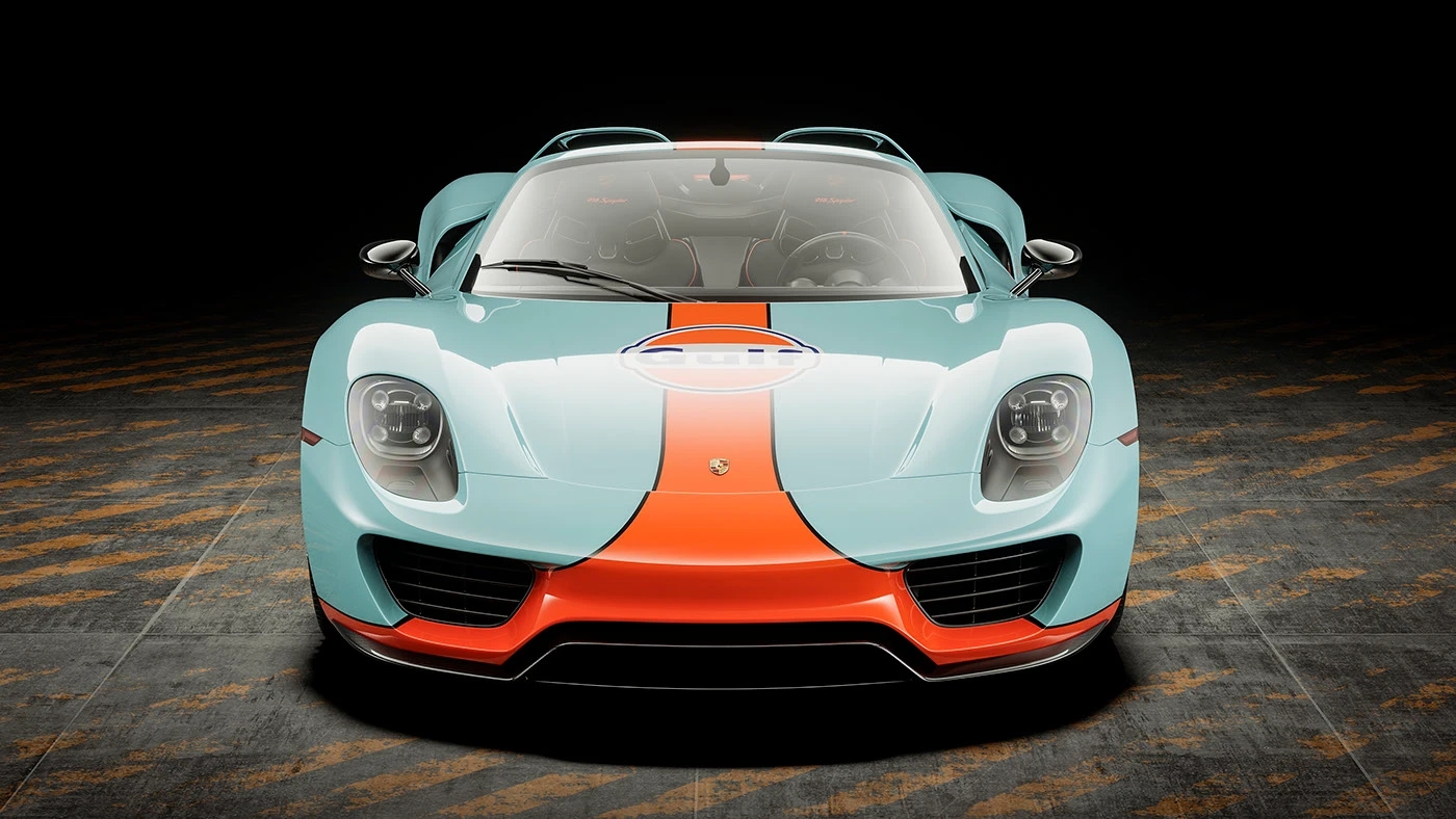 PORSCHE 918，Porsche，classic，Luxury sports car，