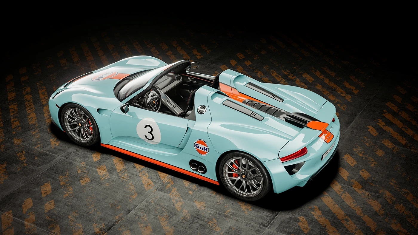 PORSCHE 918，Porsche，classic，Luxury sports car，