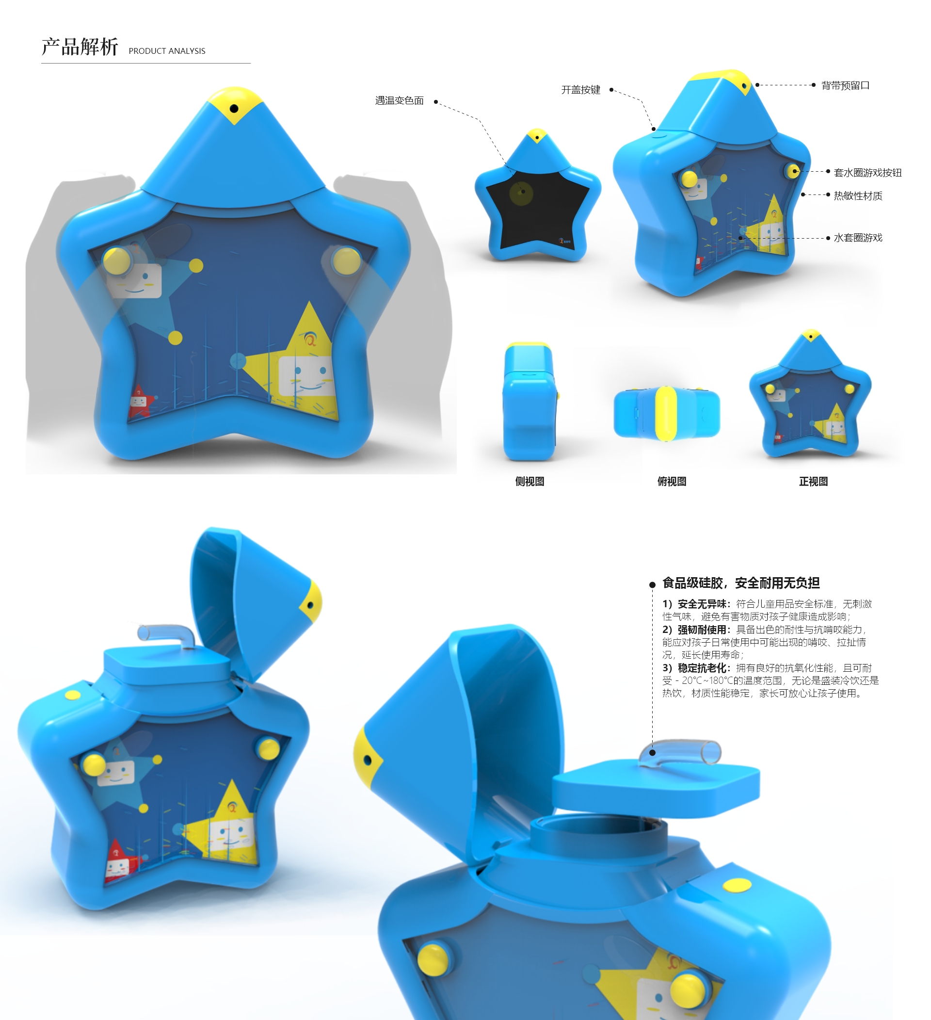 Interesting thermos cup，Temperature-sensitive discoloration，