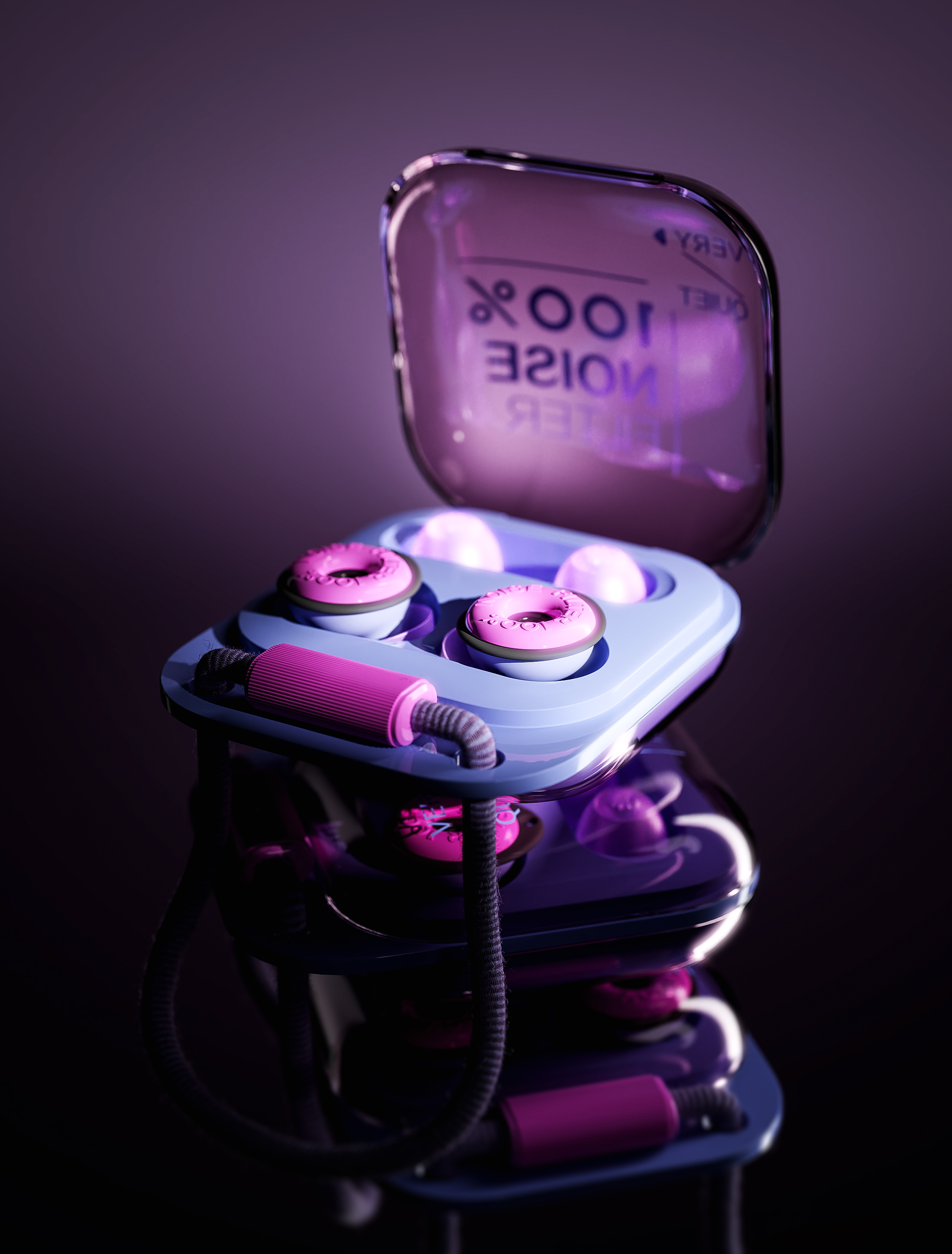 Noise reduction earplugs，Earplugs，headset，fashion，trend，