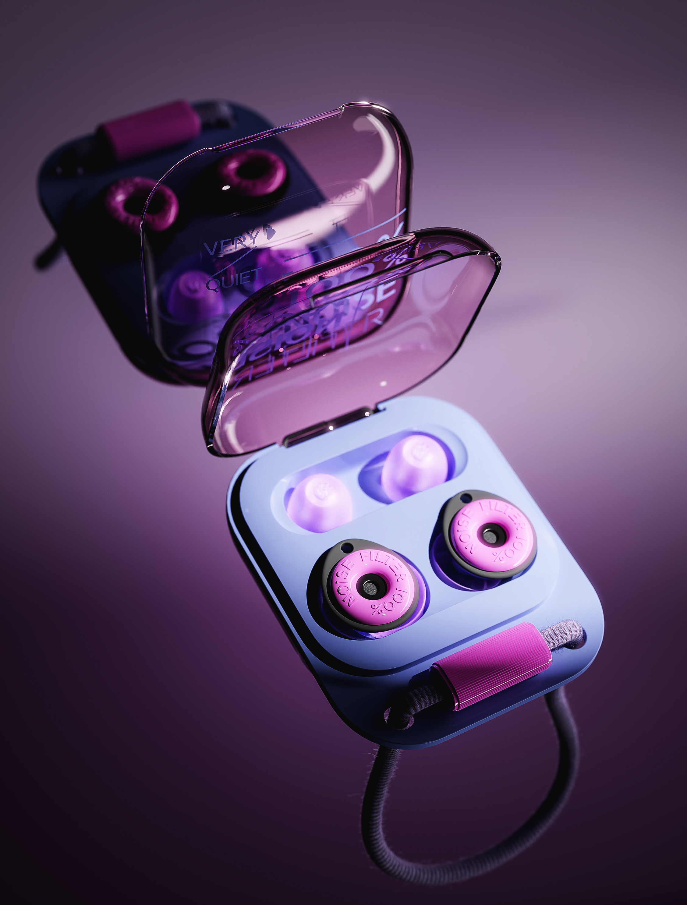 Noise reduction earplugs，Earplugs，headset，fashion，trend，