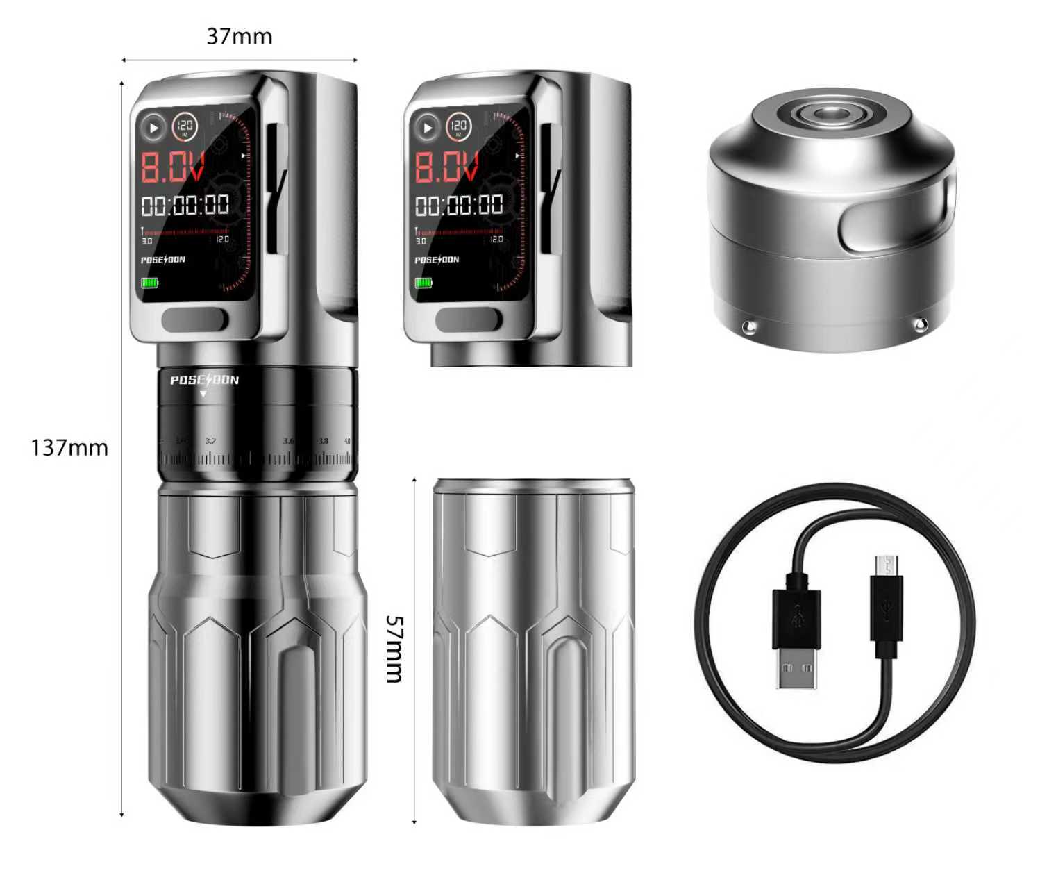 Mechanics，Tattoo Machine，product design，Appearance design，Modeling and rendering，Sense of science and technology，electroplate，