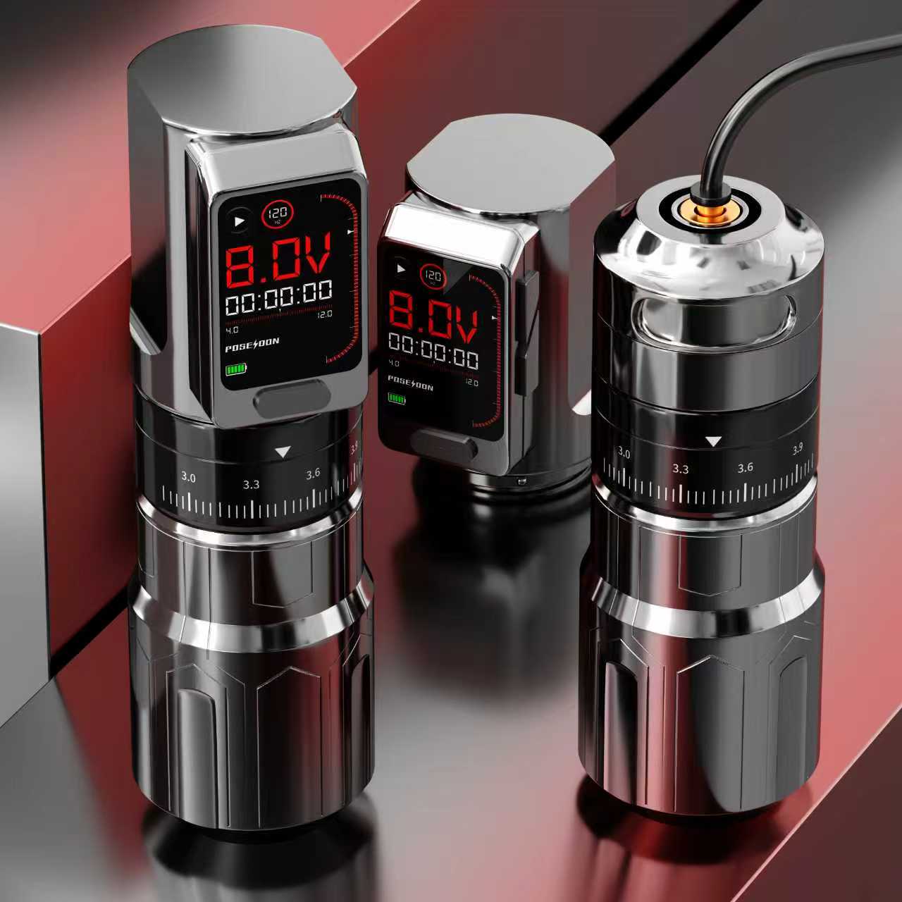 Mechanics，Tattoo Machine，product design，Appearance design，Modeling and rendering，Sense of science and technology，electroplate，