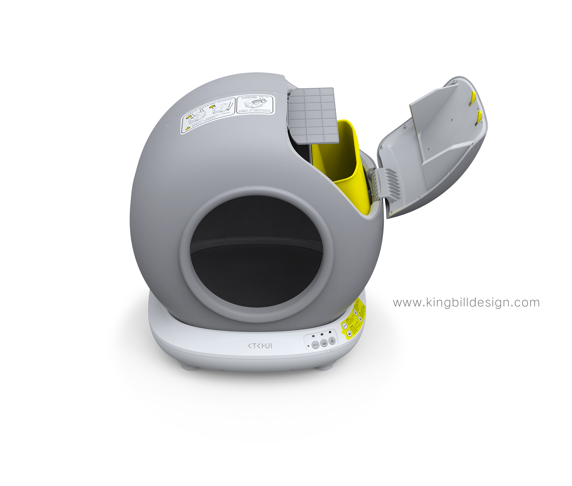 Litter Basin，Intelligent cat litter box，Gold standard design，Intelligent cat toilet，Pet products design，