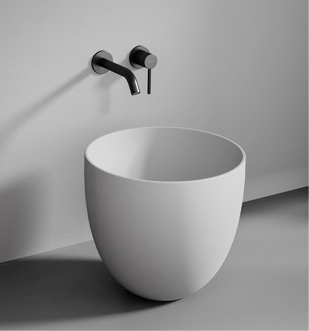 bathtub; faucet; artificial stone; basin，