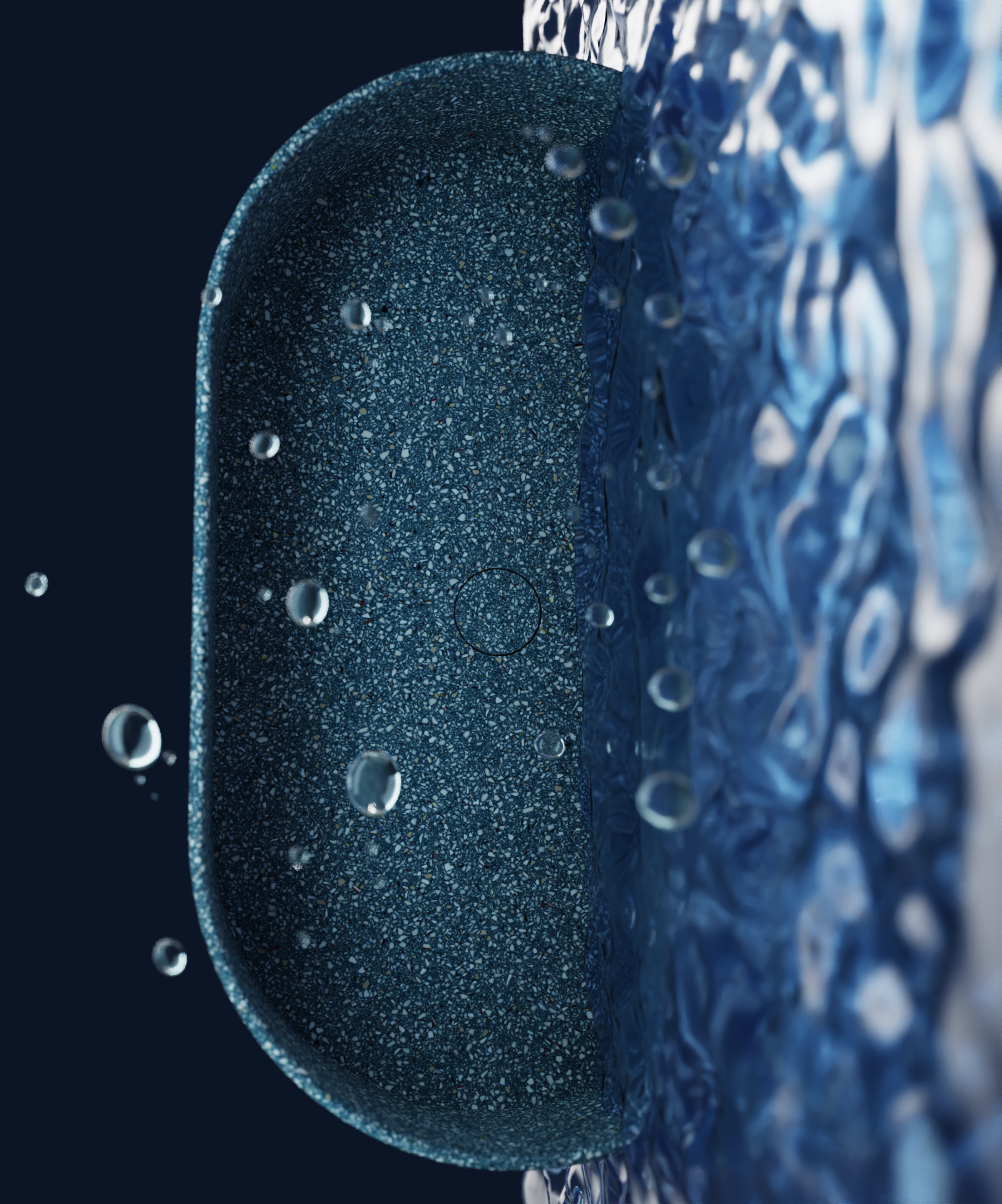 ecological stone; inorganic; environmental protection; basin; waste recycling;，