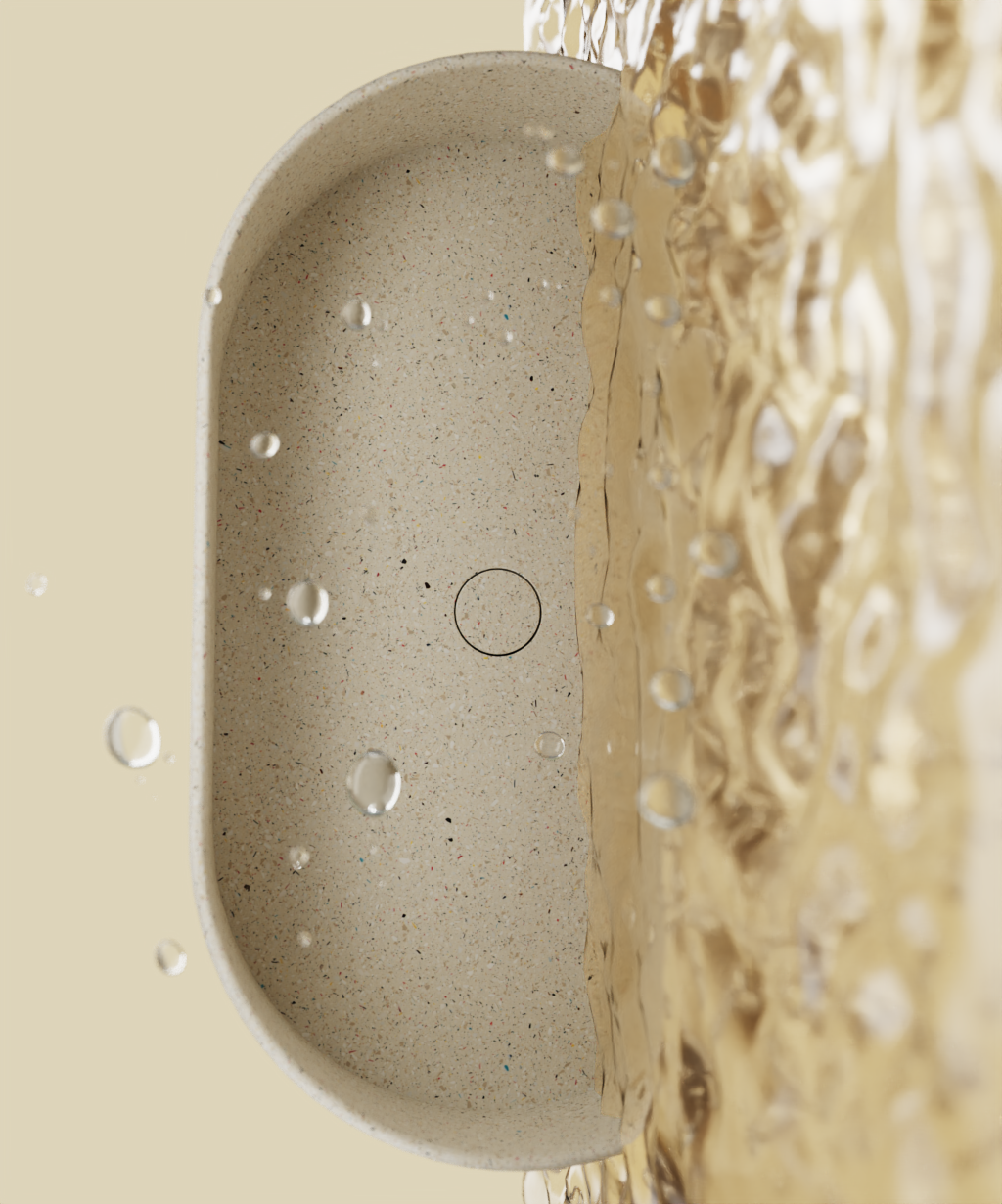 ecological stone; inorganic; environmental protection; basin; waste recycling;，