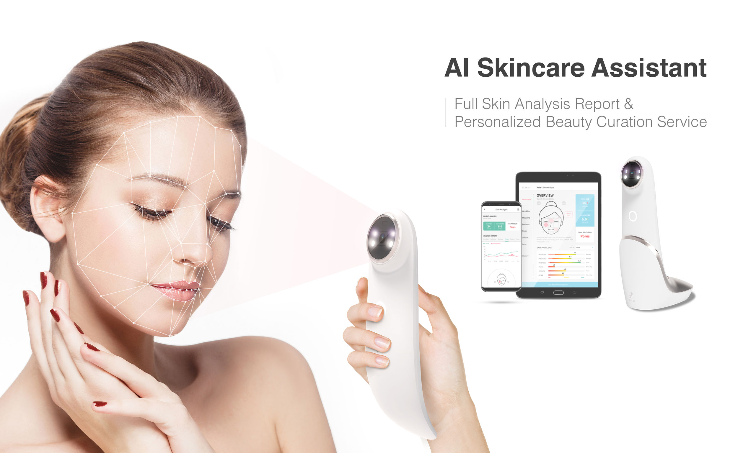 Skin feature. Skin Analysis. Skin Analyzer. Face Analyzer косметология. Ассистент самсунг девушка фулл.