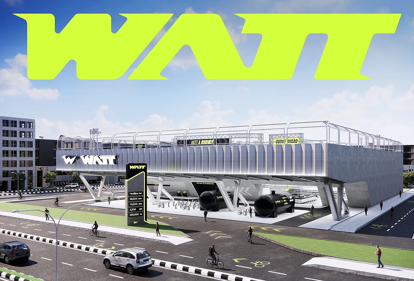 WATT，Bicycle，vehicle，Brand design，