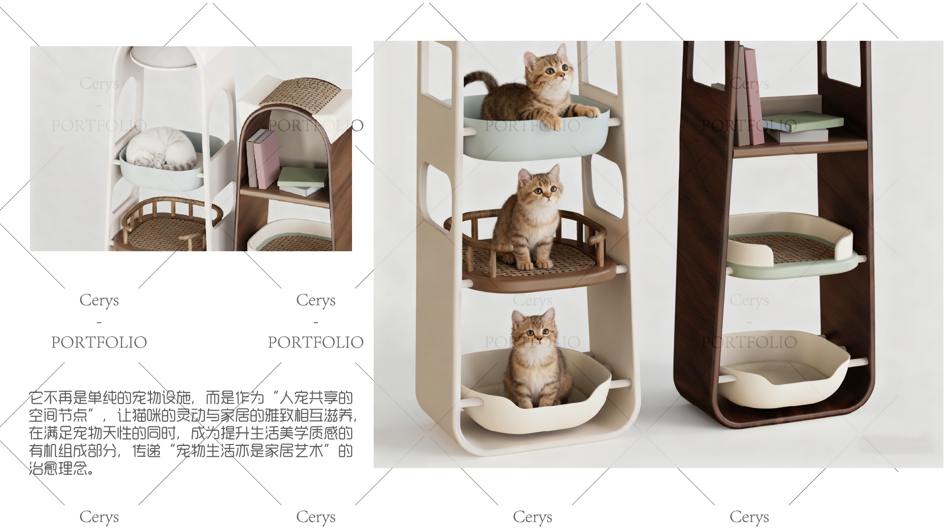 Cat climbing rack, storage rack, bookcase. Pet Furniture，