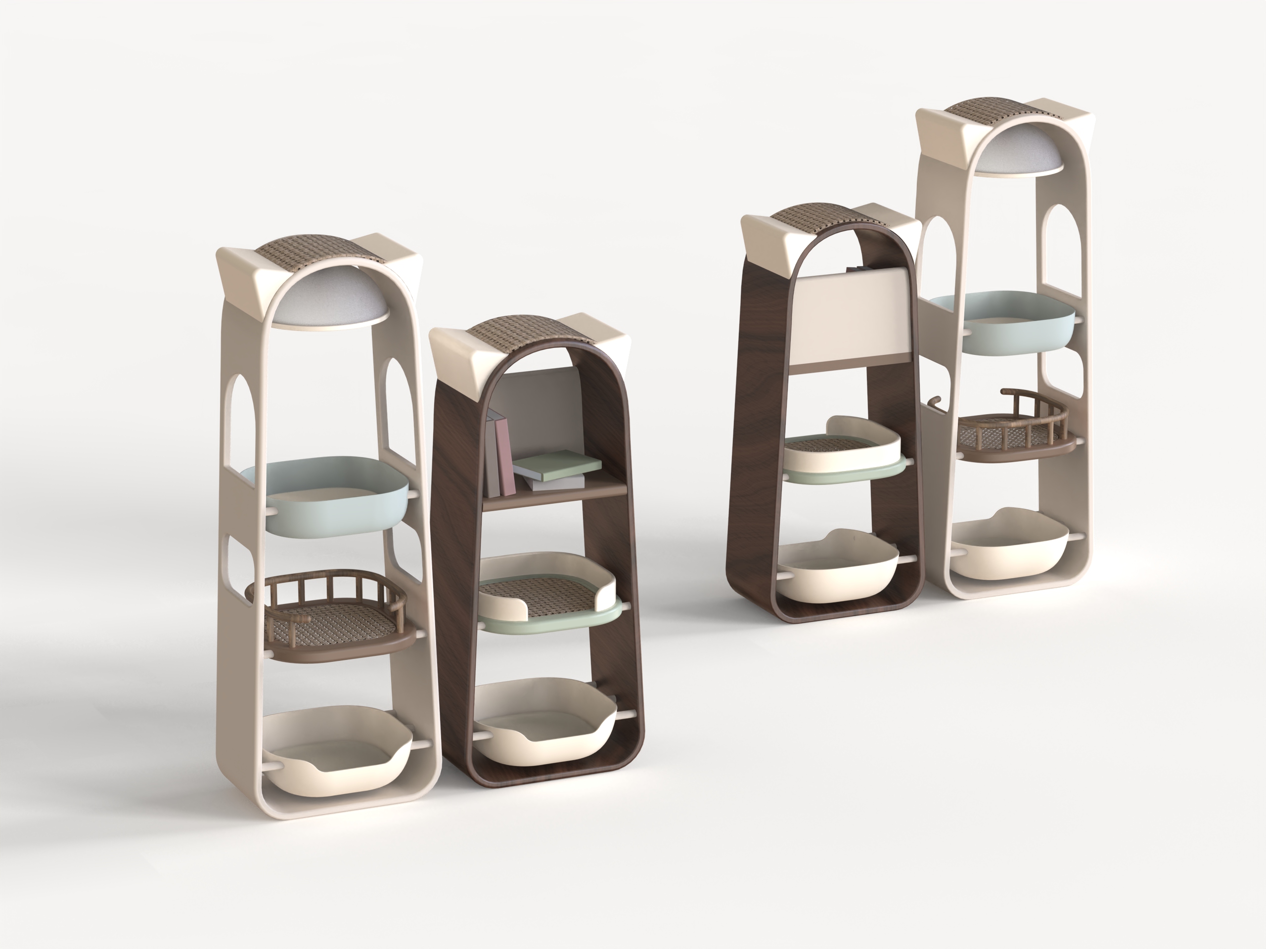 Cat climbing rack, storage rack, bookcase. Pet Furniture，