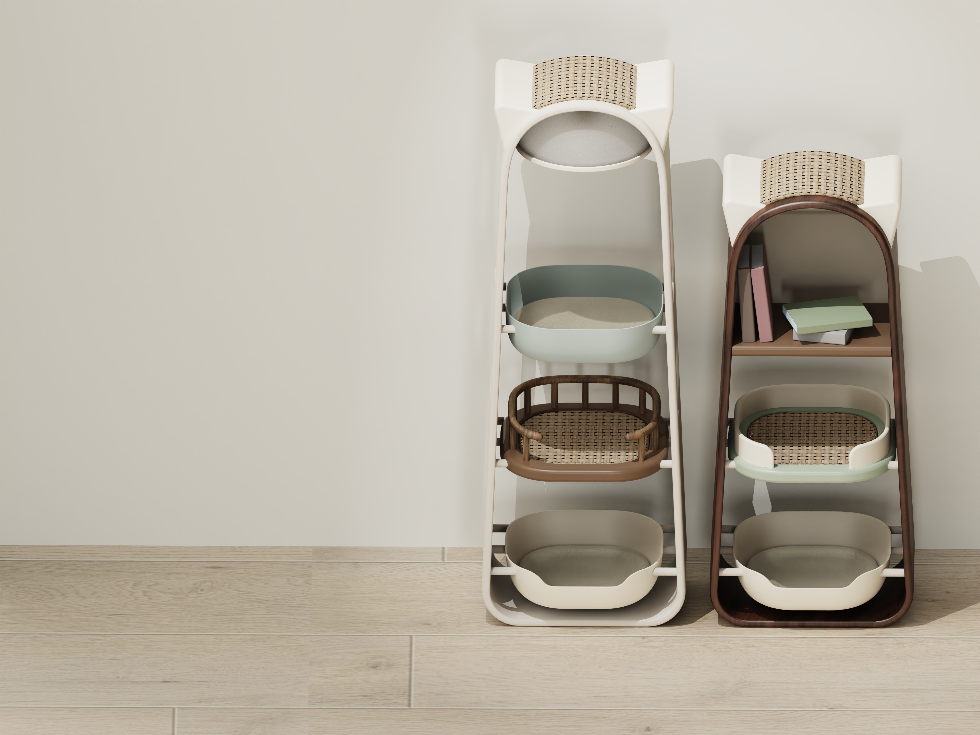 Cat climbing rack, storage rack, bookcase. Pet Furniture，