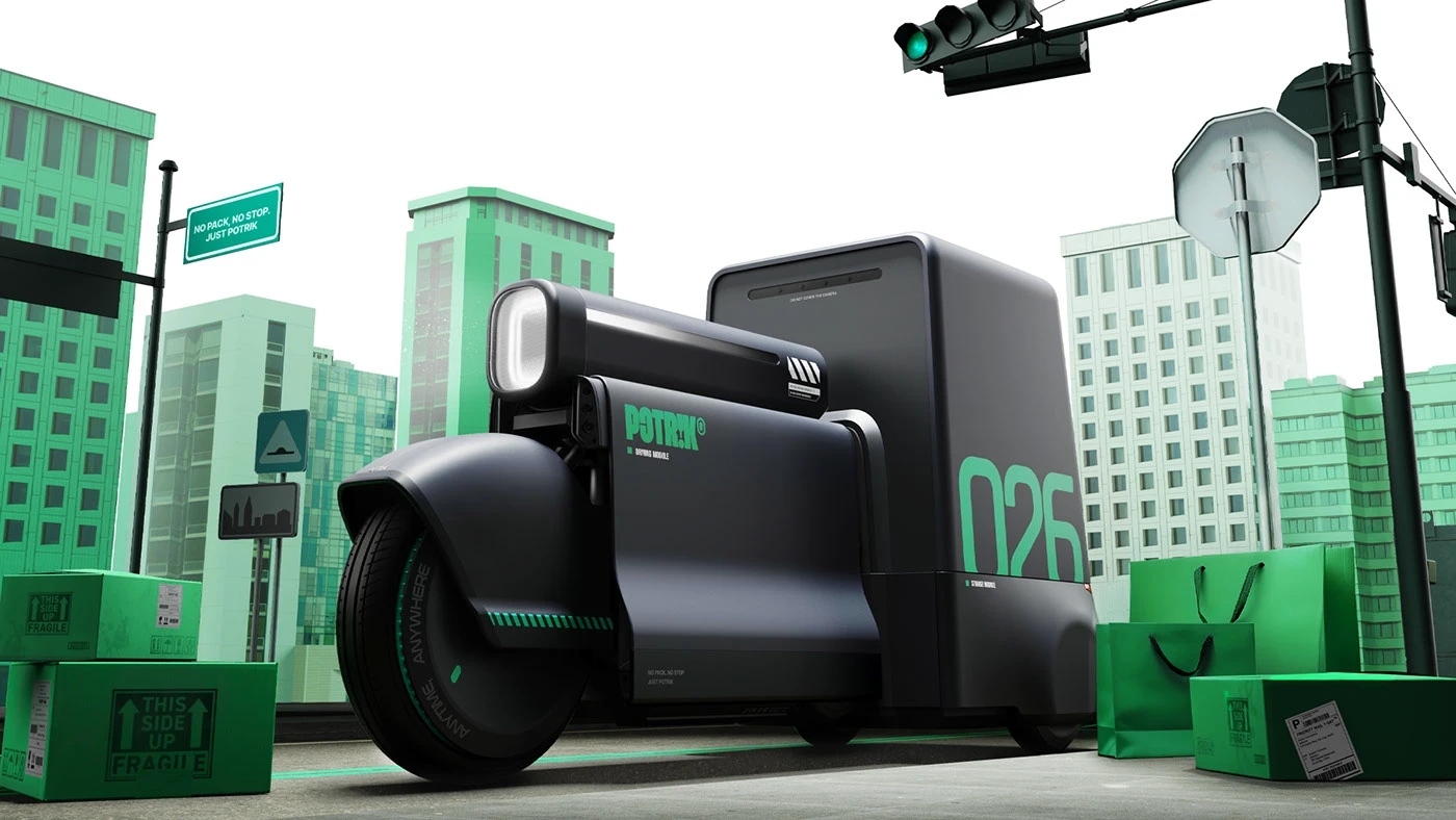 POTRIK，distribution system，vehicle，industrial design，