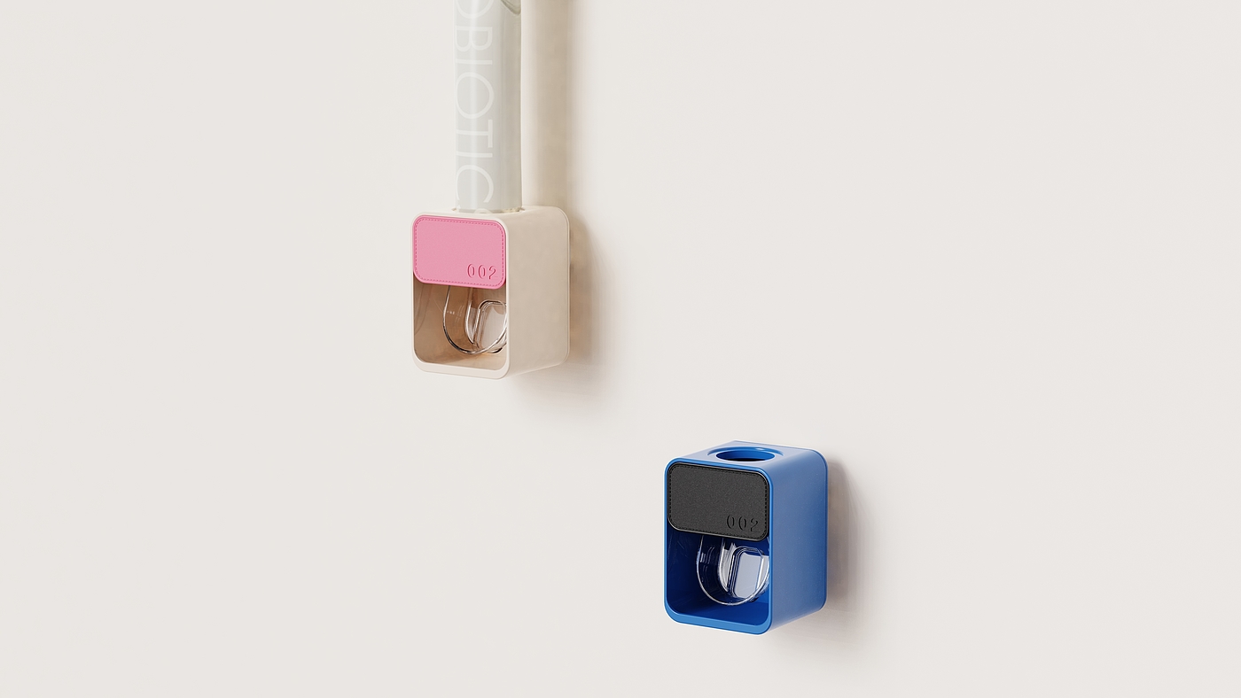Toothpaste squeezing artifact，Suction wall-mounted squeezer set，