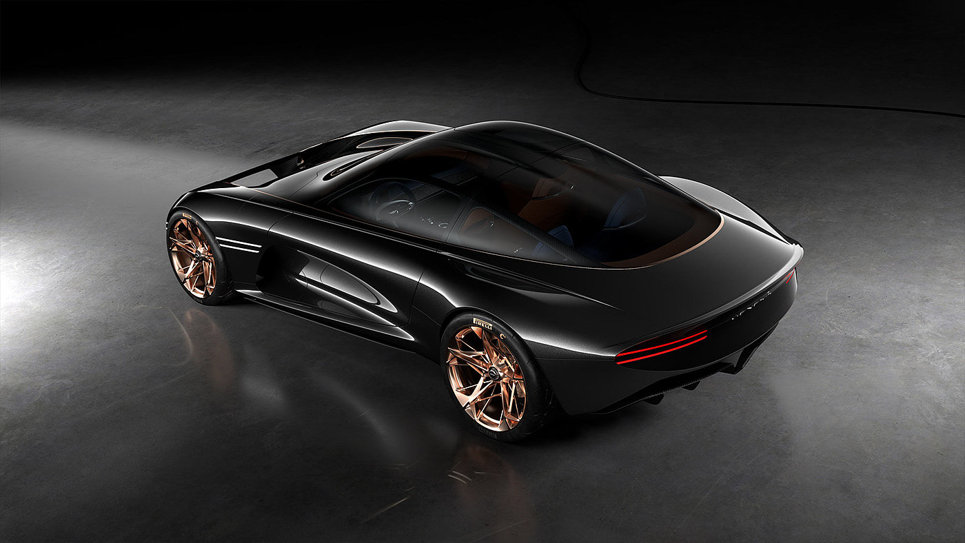 black，cg，Essentia Concep，vehicle，Automobile design，conceptual design，Pure electric concept car，Genesis，