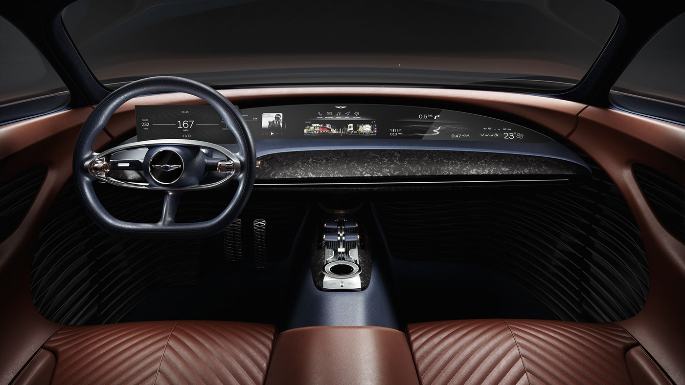 black，cg，Essentia Concep，vehicle，Automobile design，conceptual design，Pure electric concept car，Genesis，