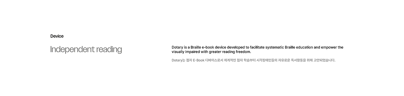 Dotary，Digital，Electronic equipment，Braille e-book device，user interface，Brand promotion，