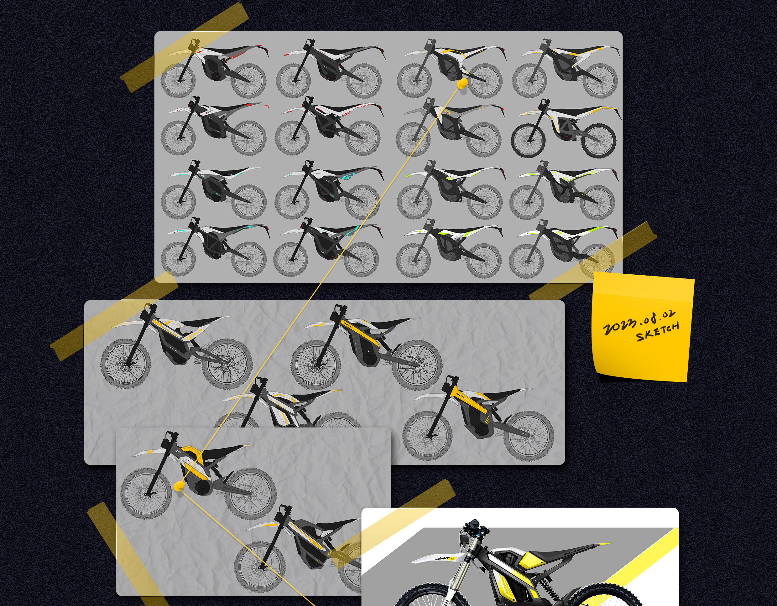 industrial design，Locomotive design，product design，Creative Poster，Cross-country motorcycle，