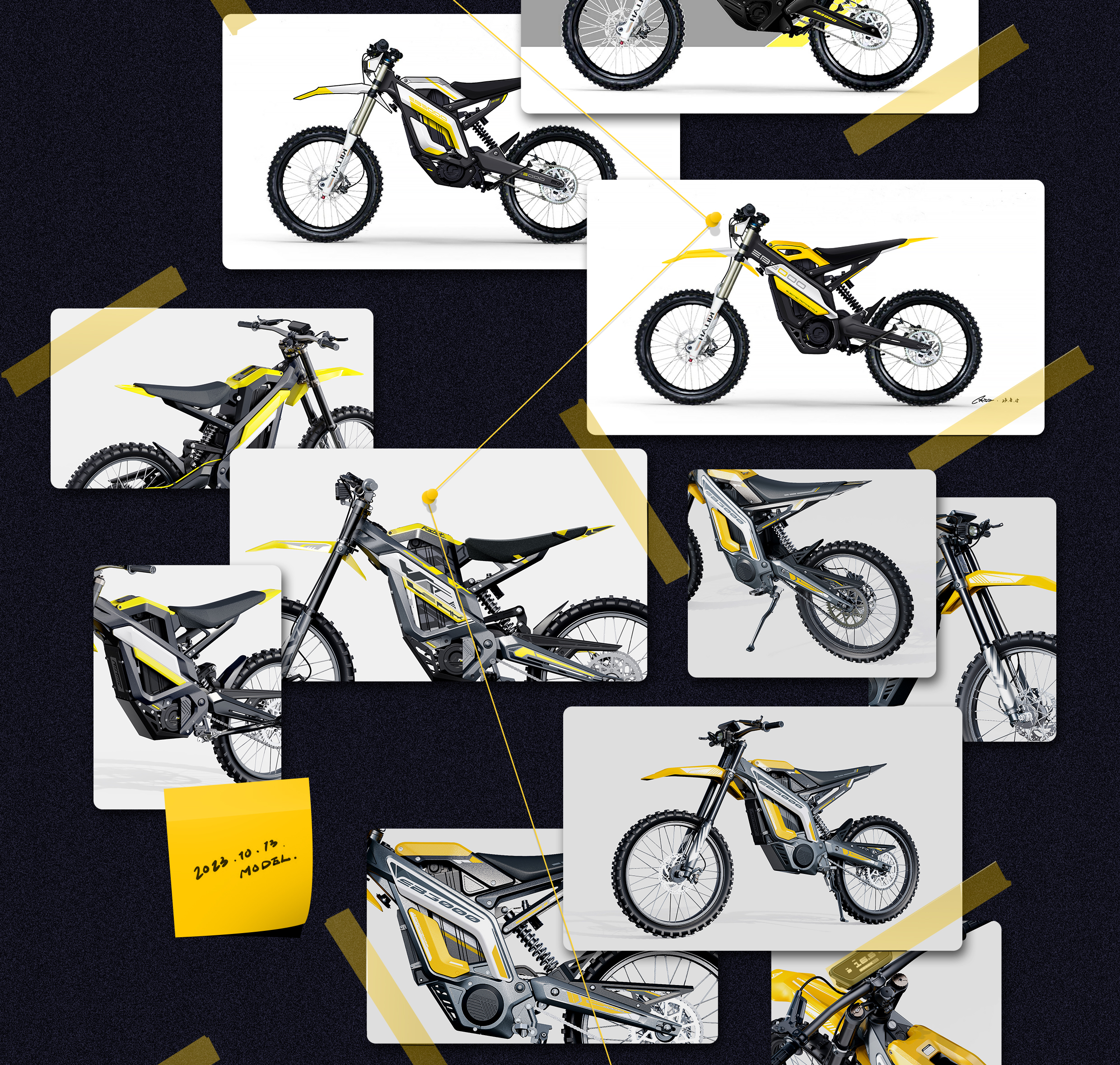 industrial design，Locomotive design，product design，Creative Poster，Cross-country motorcycle，