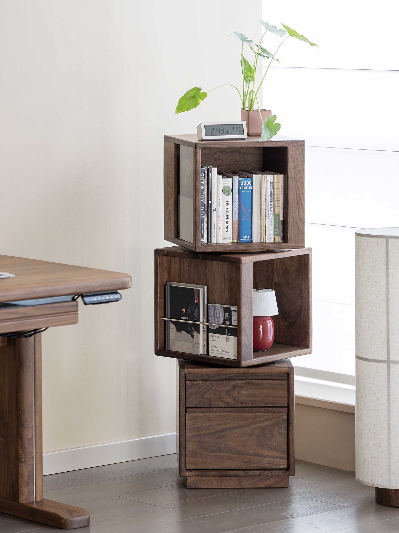 Black walnut furniture，Solid wood furniture，Original design，Residential Furniture，furniture design ，Module cabinet，