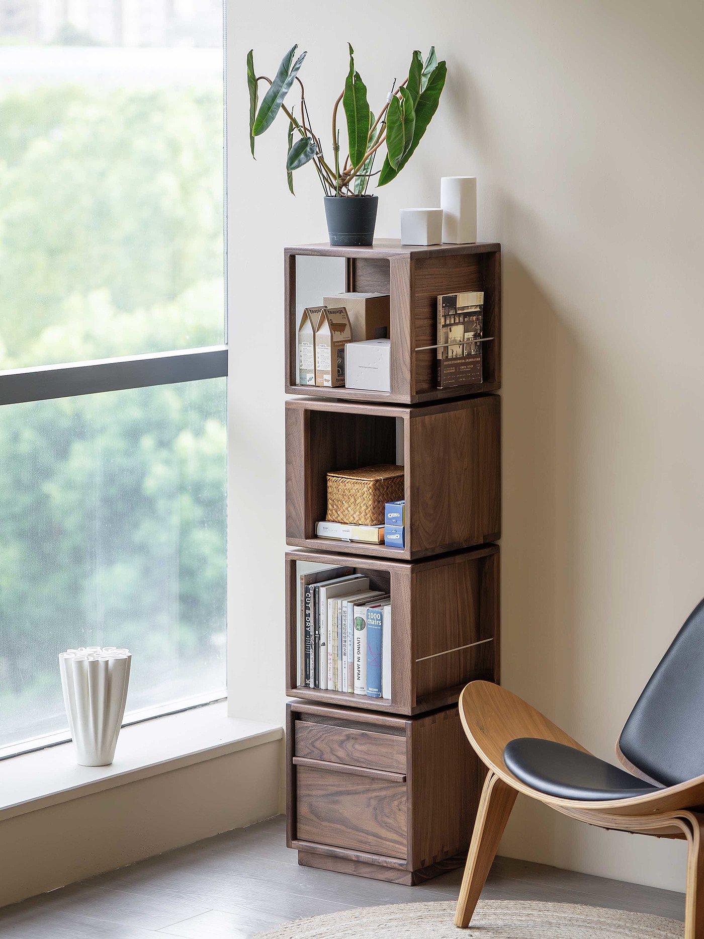 Black walnut furniture，Solid wood furniture，Original design，Residential Furniture，furniture design ，Module cabinet，