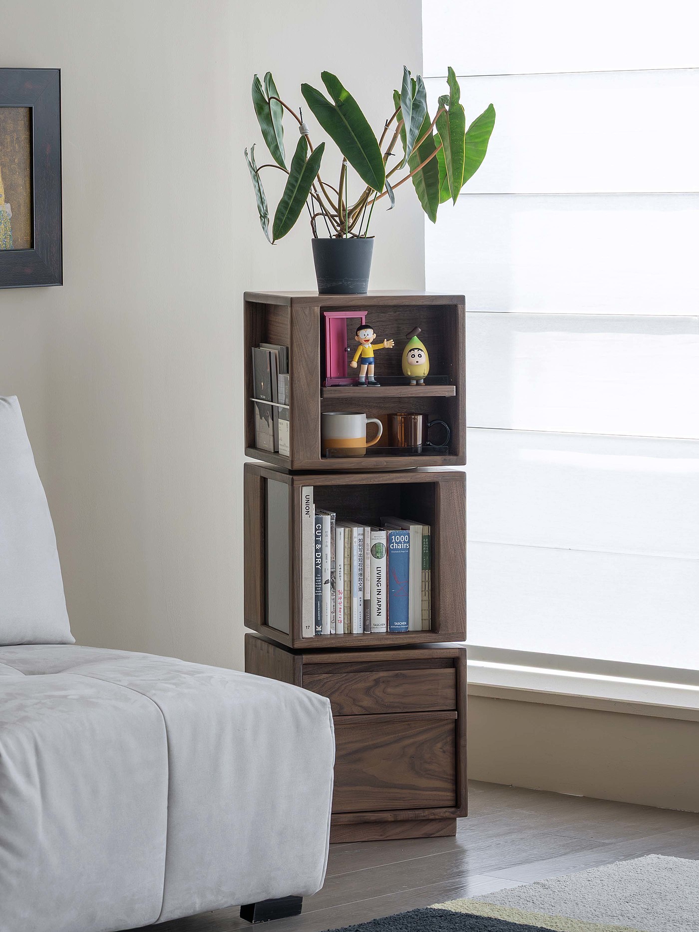 Black walnut furniture，Solid wood furniture，Original design，Residential Furniture，furniture design ，Module cabinet，