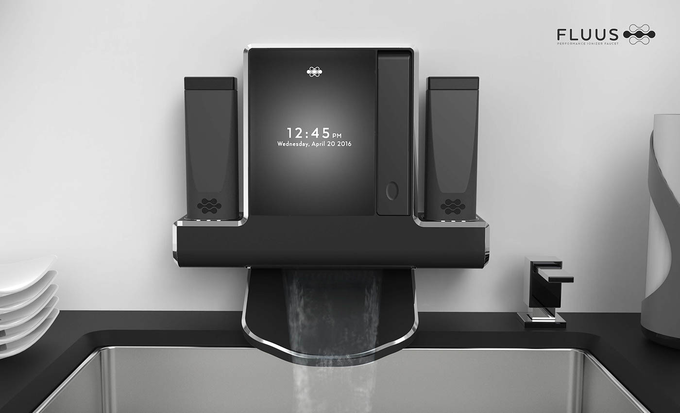 Fluus，water tap，kitchen，black，