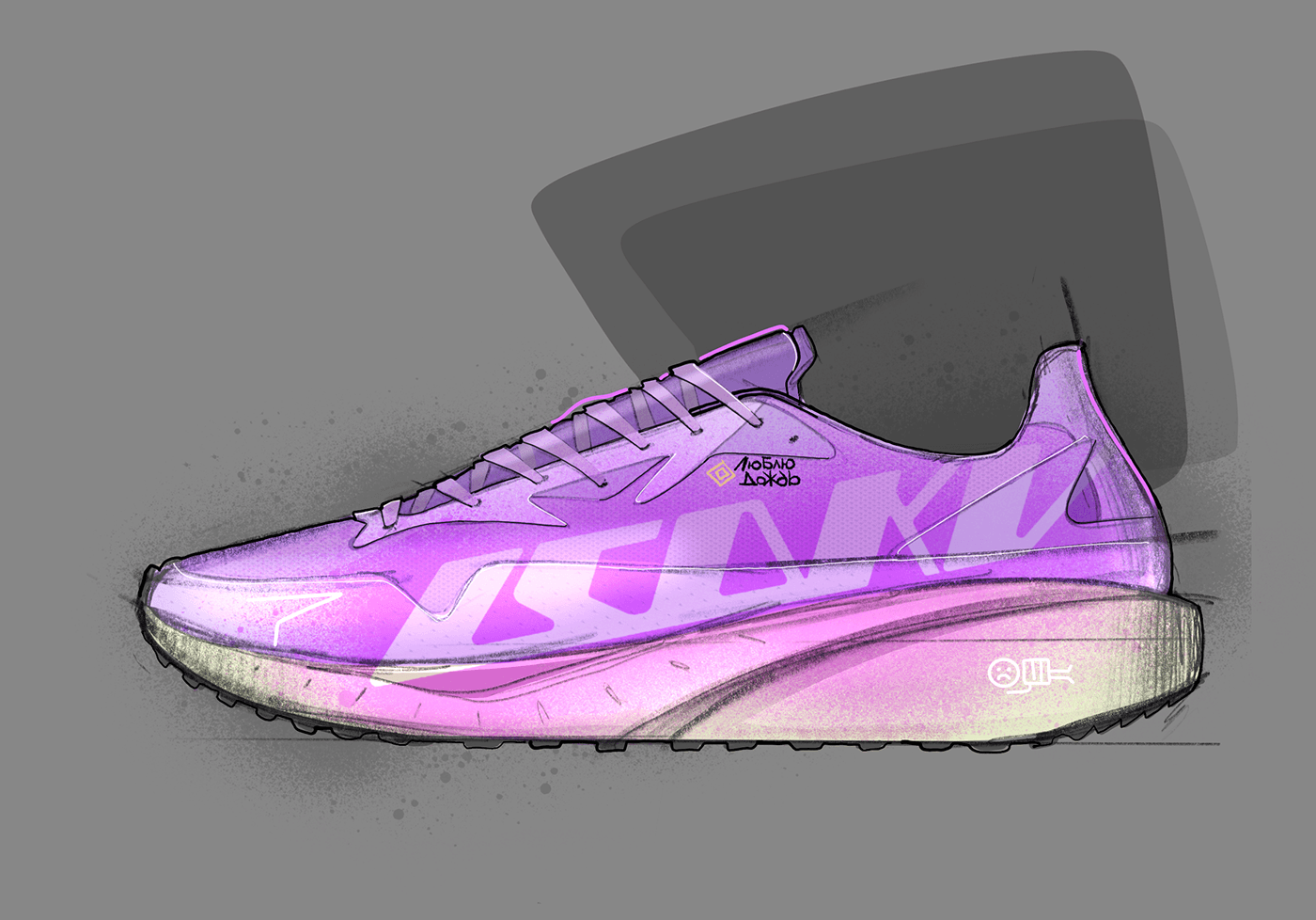 shoes，sneakers，Hand drawn，Outdoor equipment，