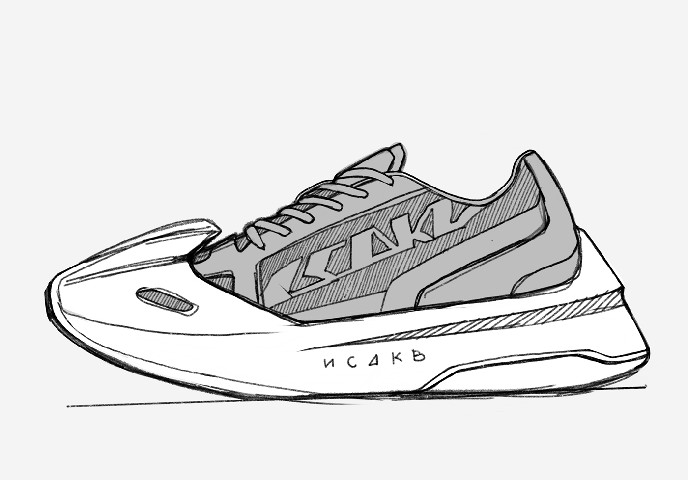 shoes，sneakers，Hand drawn，Outdoor equipment，