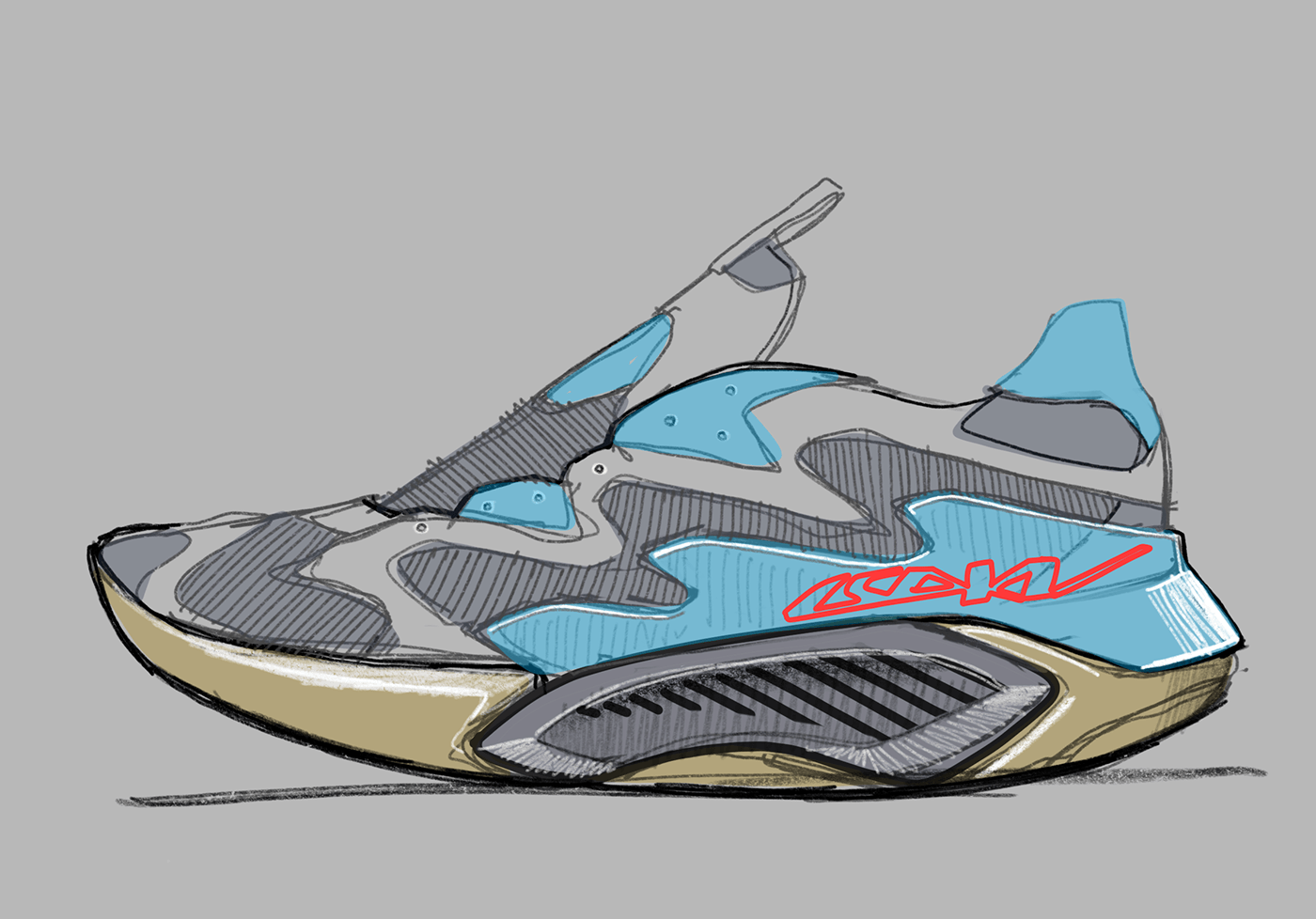 shoes，sneakers，Hand drawn，Outdoor equipment，