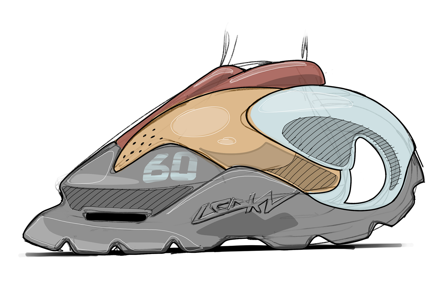 shoes，sneakers，Hand drawn，Outdoor equipment，