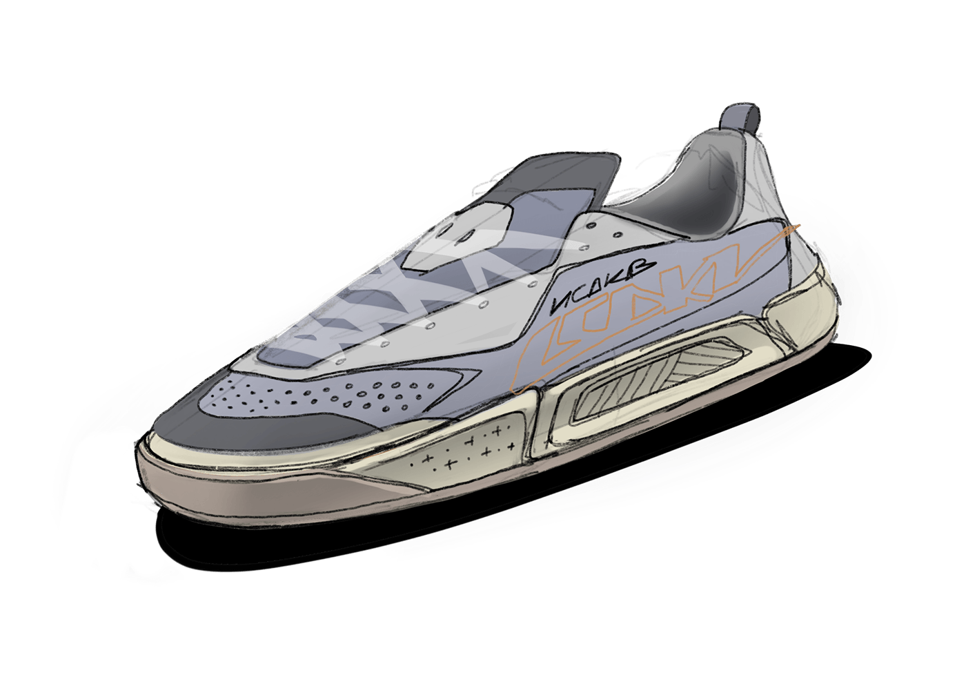 shoes，sneakers，Hand drawn，Outdoor equipment，