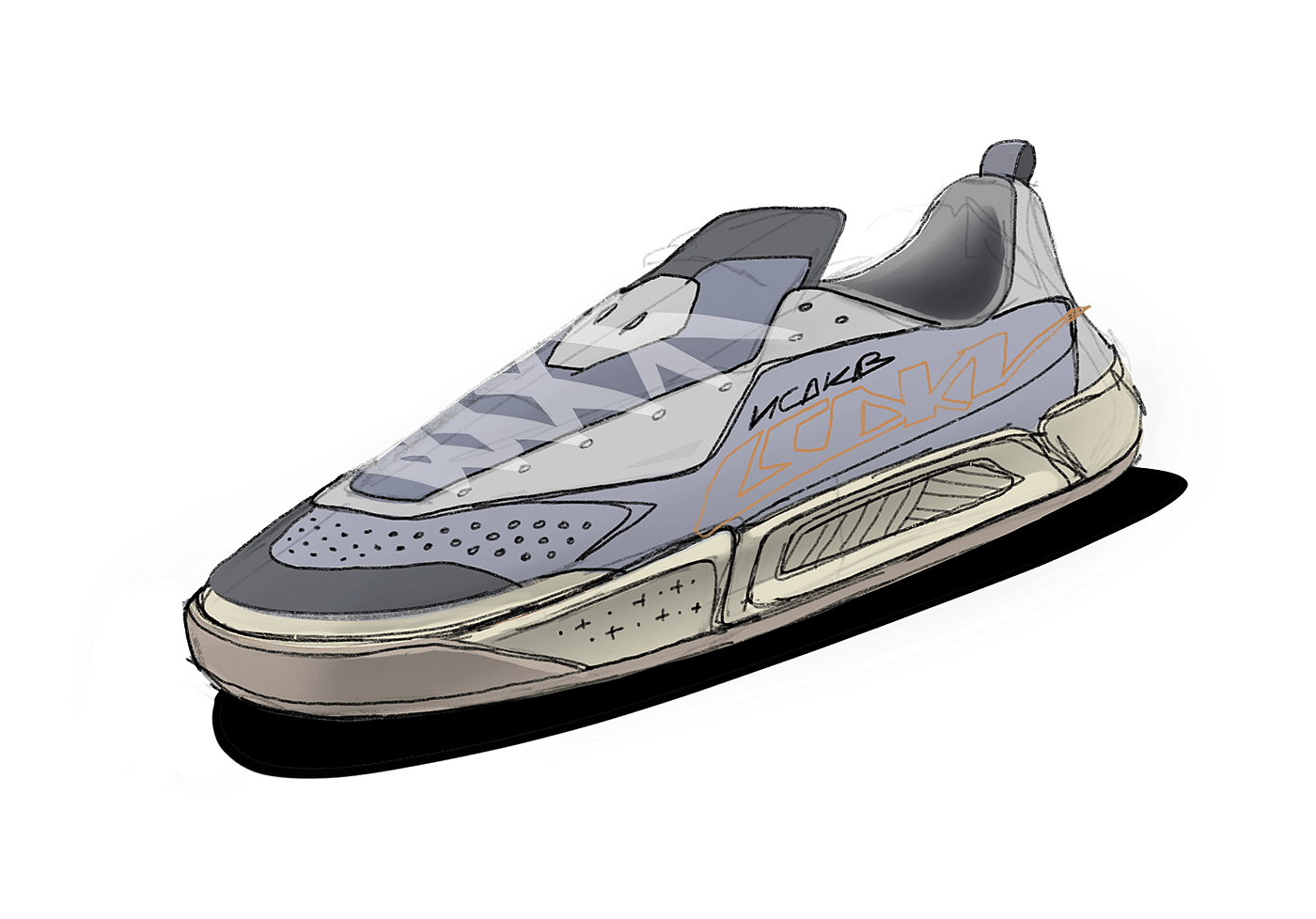 shoes，sneakers，Hand drawn，Outdoor equipment，