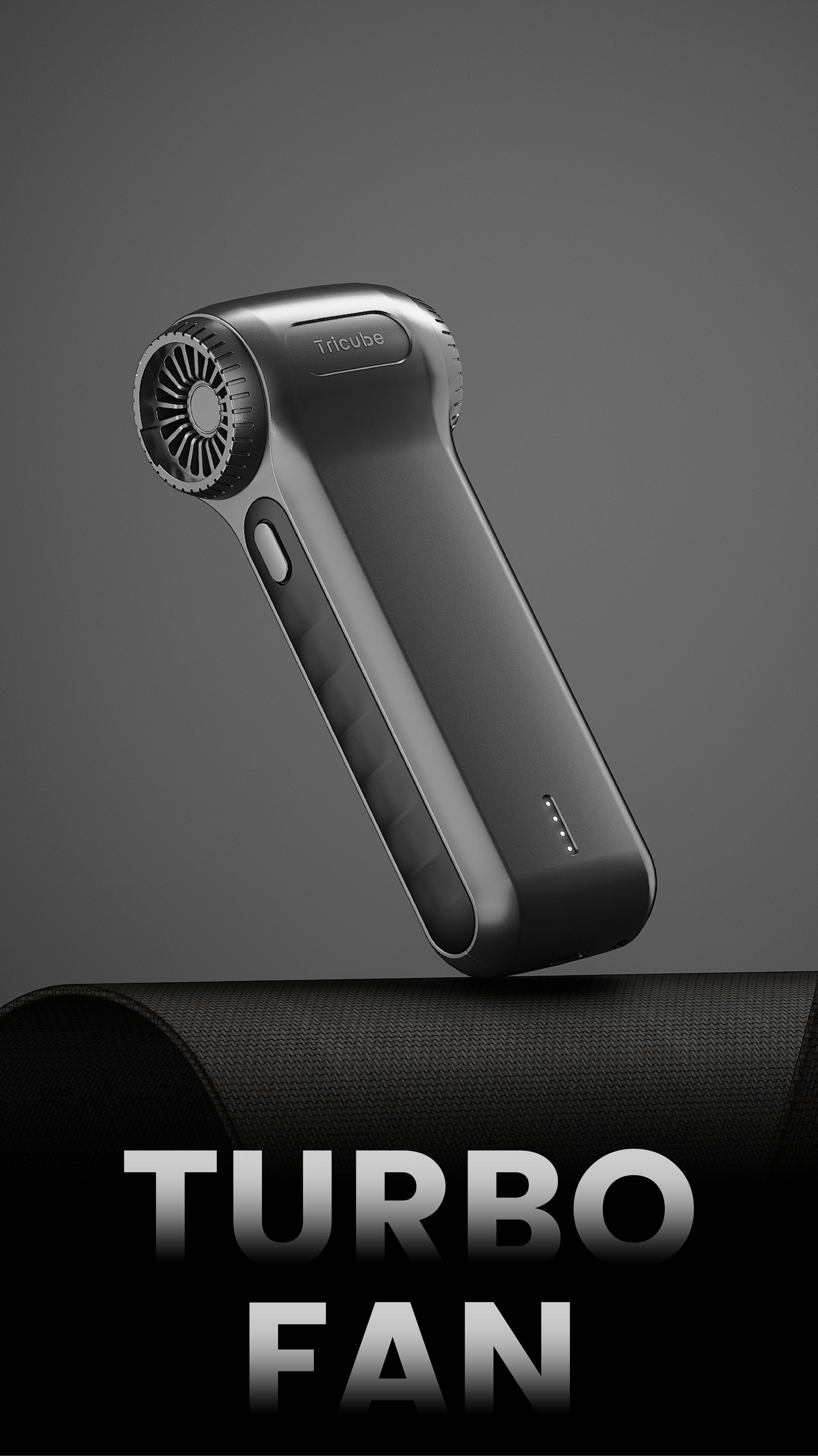 Industrial Design Exterior Design Triangle Cube Violence Fan，