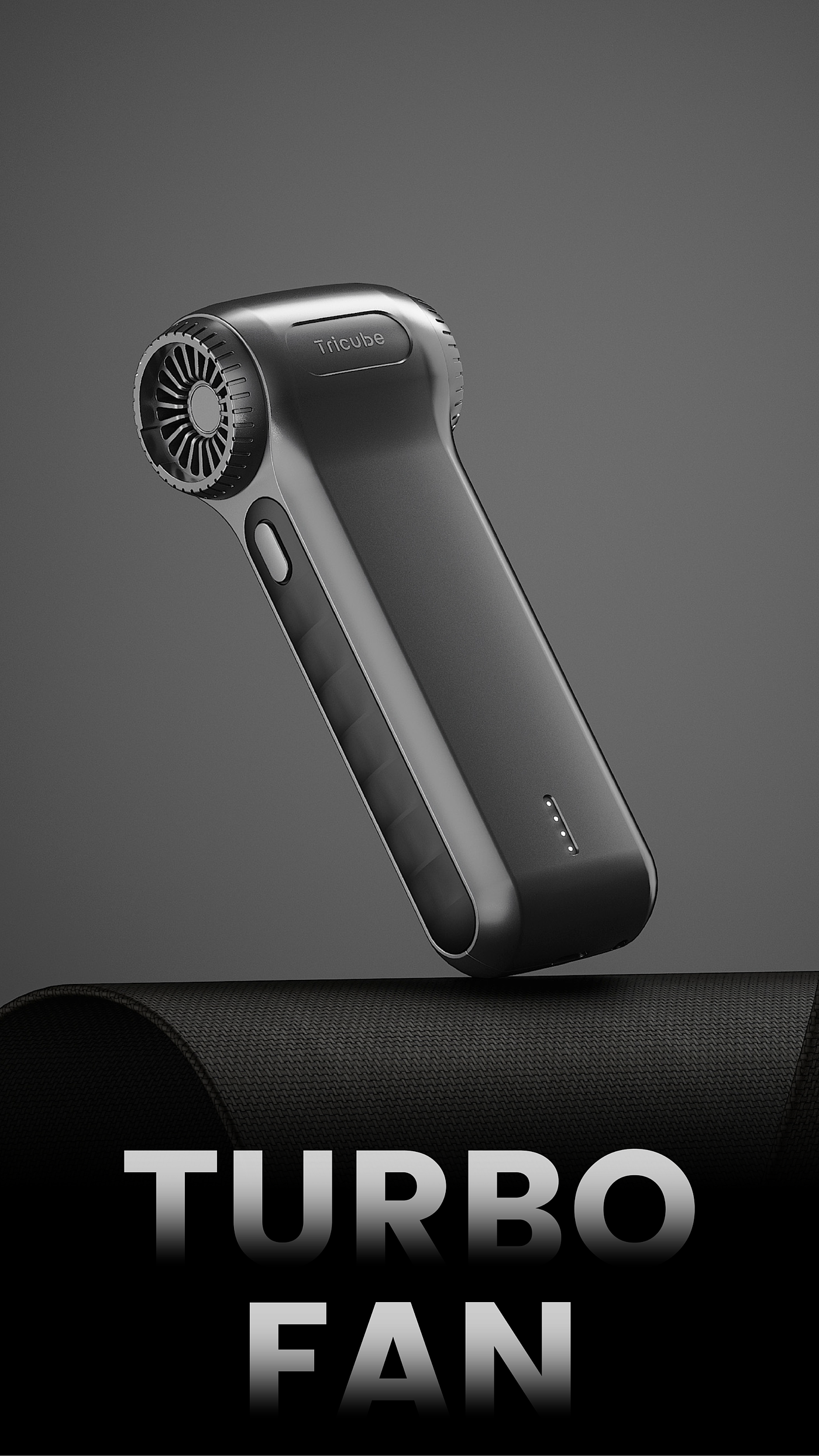 Industrial Design Exterior Design Triangle Cube Violence Fan，