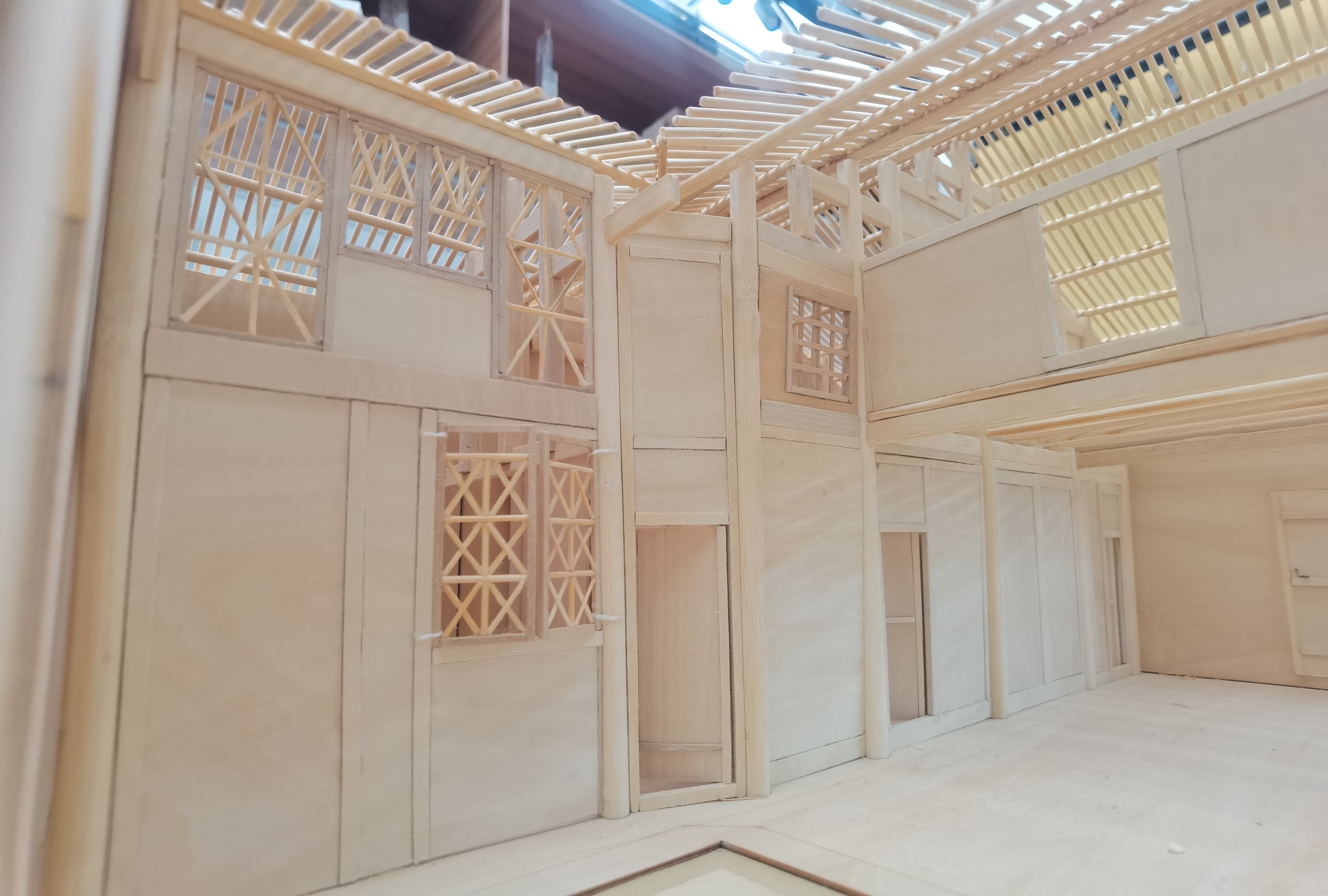 Architectural model，Wooden model，PROTECTION OF BUILDINGS，