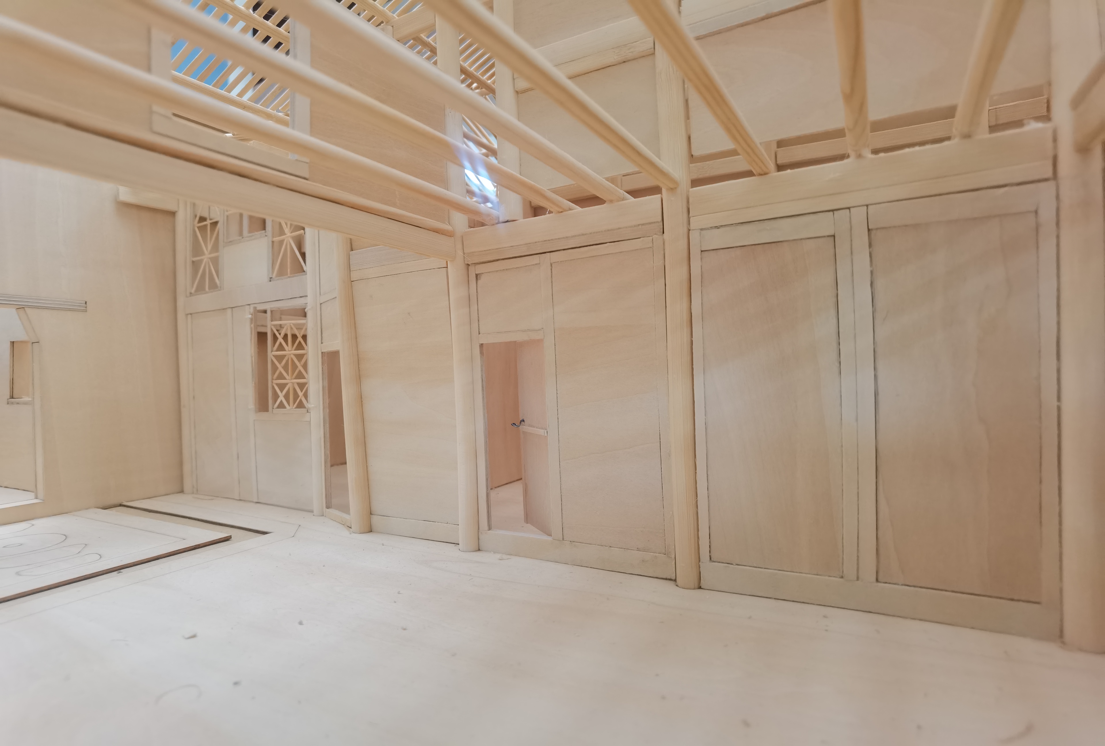 Architectural model，Wooden model，PROTECTION OF BUILDINGS，