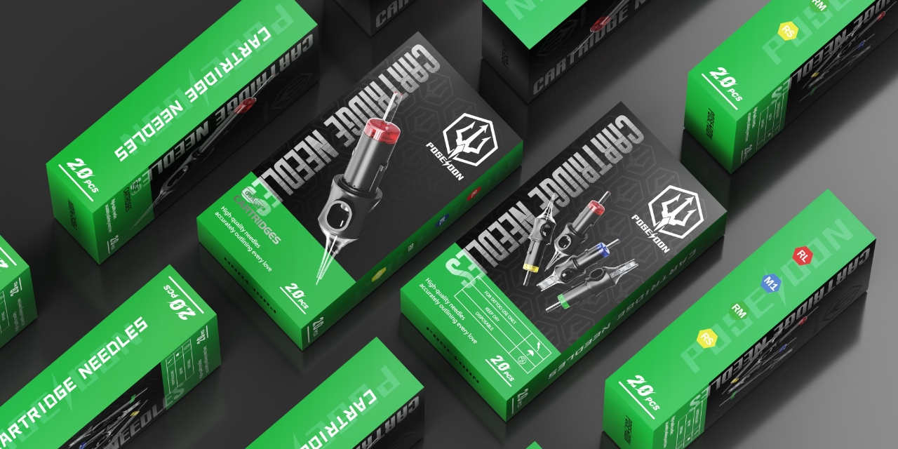 tattoo needle packaging，tattoo needle，packing design，
