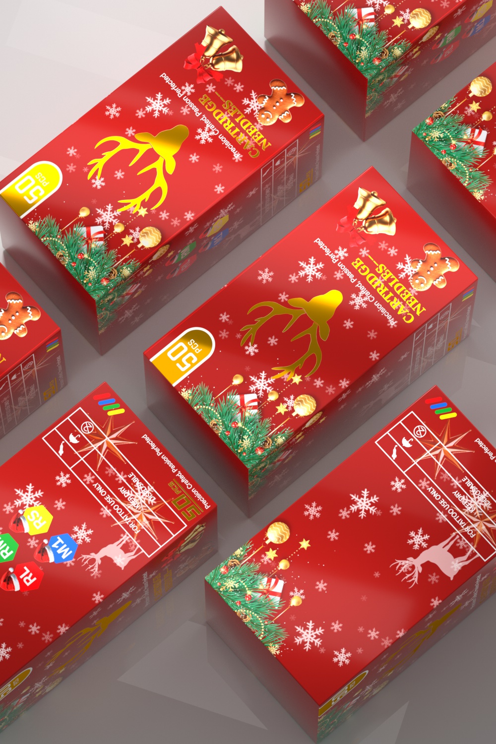 tattoo needle packaging，tattoo needle，packing design，