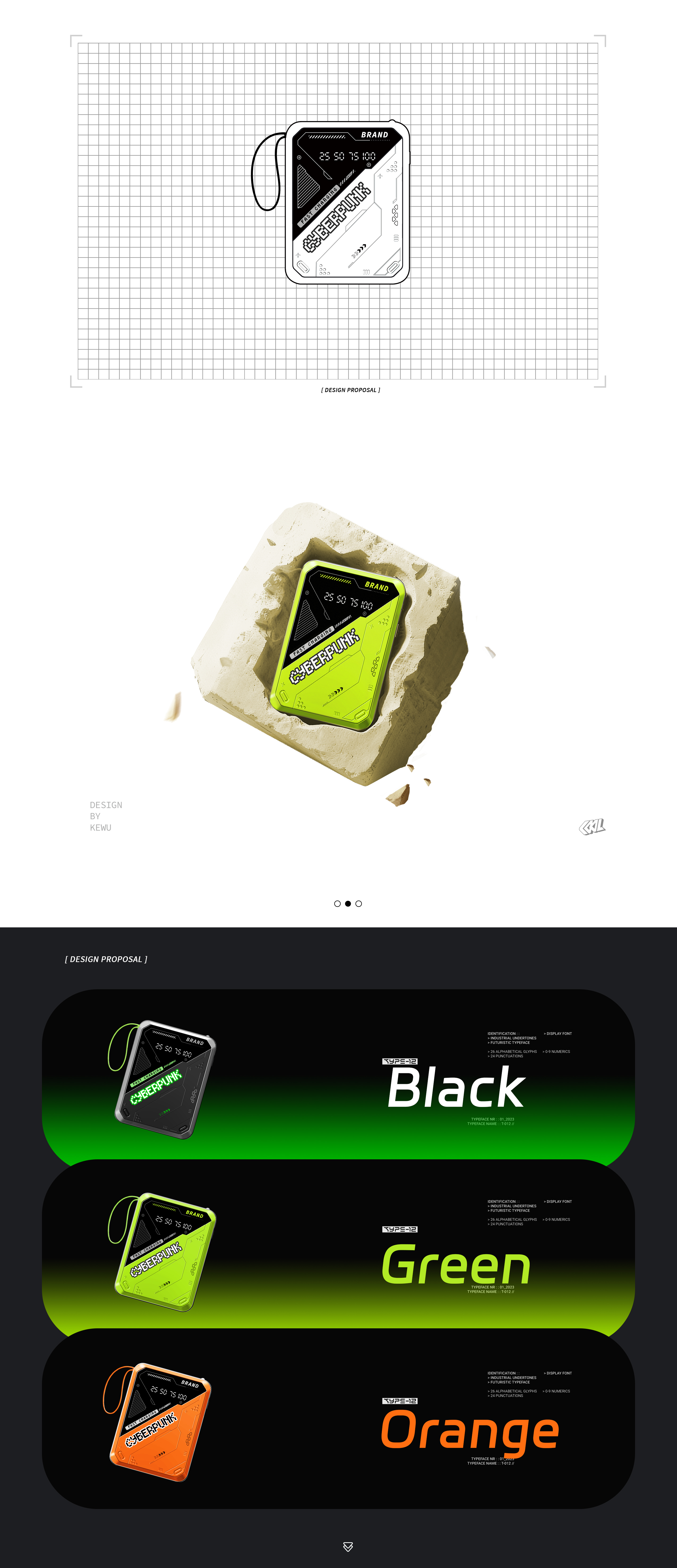 Charging head，portable battery，Cool tide，Painting，individualization，Cyberpunk，Functional wind，Mecha，