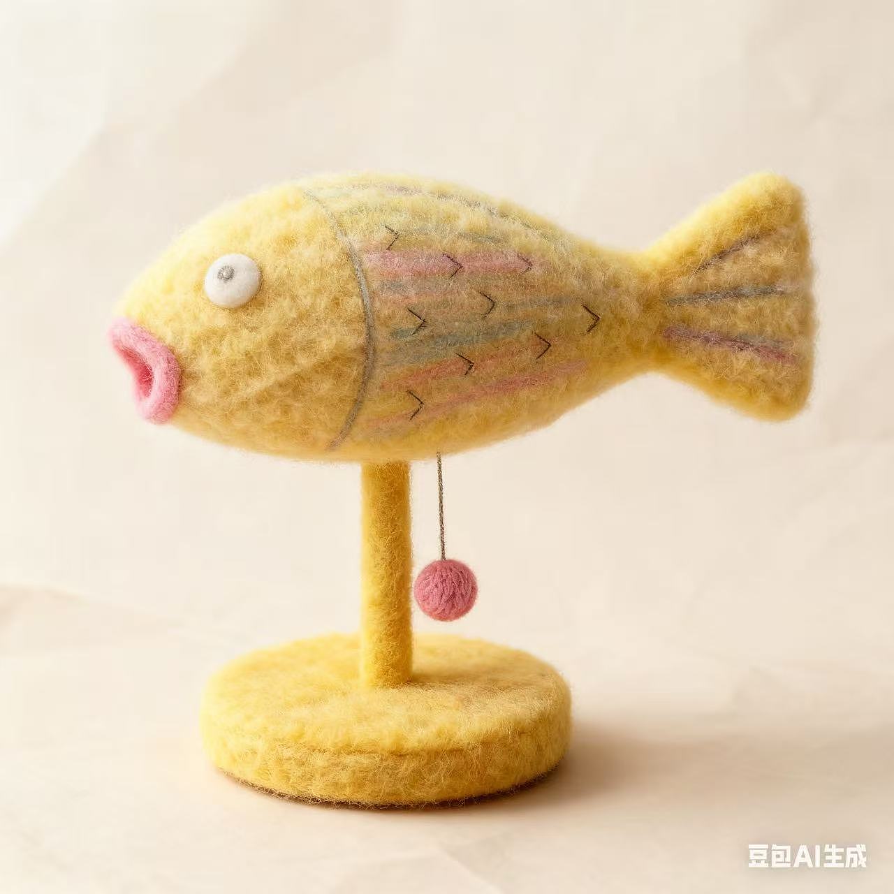 Bean bag，fish，AI generation，Wool Poke，lamp，Desk lamp，Childlike interest，Interesting，