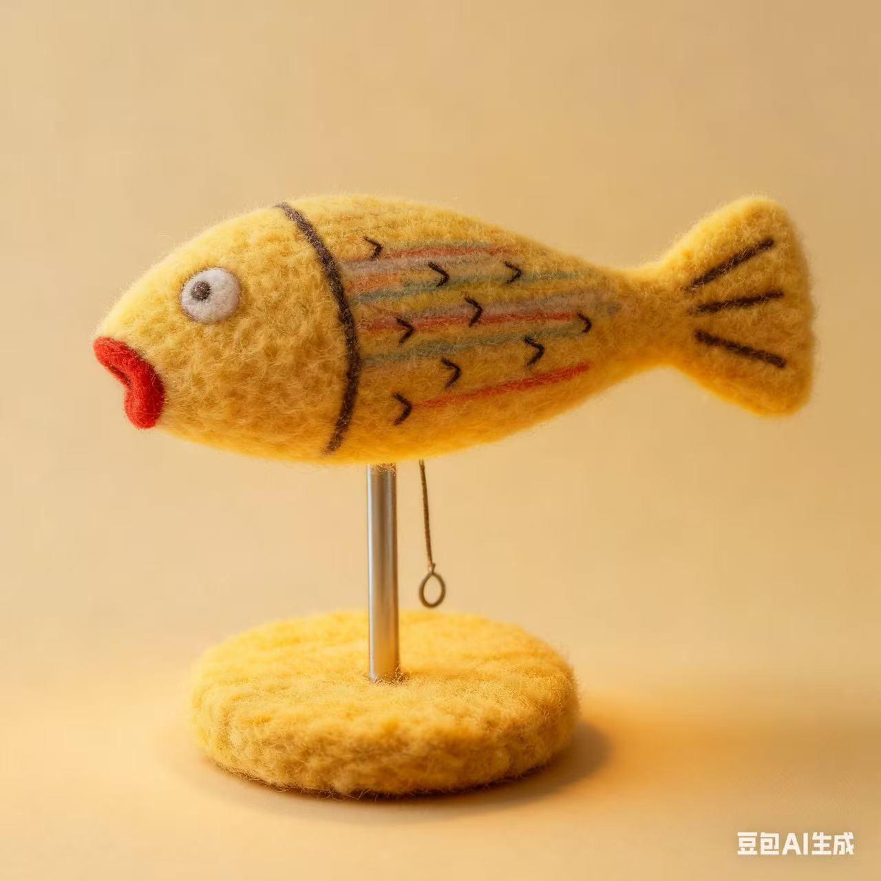 Bean bag，fish，AI generation，Wool Poke，lamp，Desk lamp，Childlike interest，Interesting，