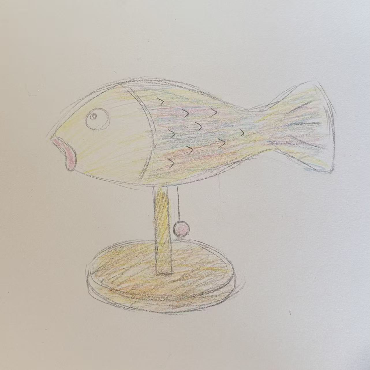 Bean bag，fish，AI generation，Wool Poke，lamp，Desk lamp，Childlike interest，Interesting，