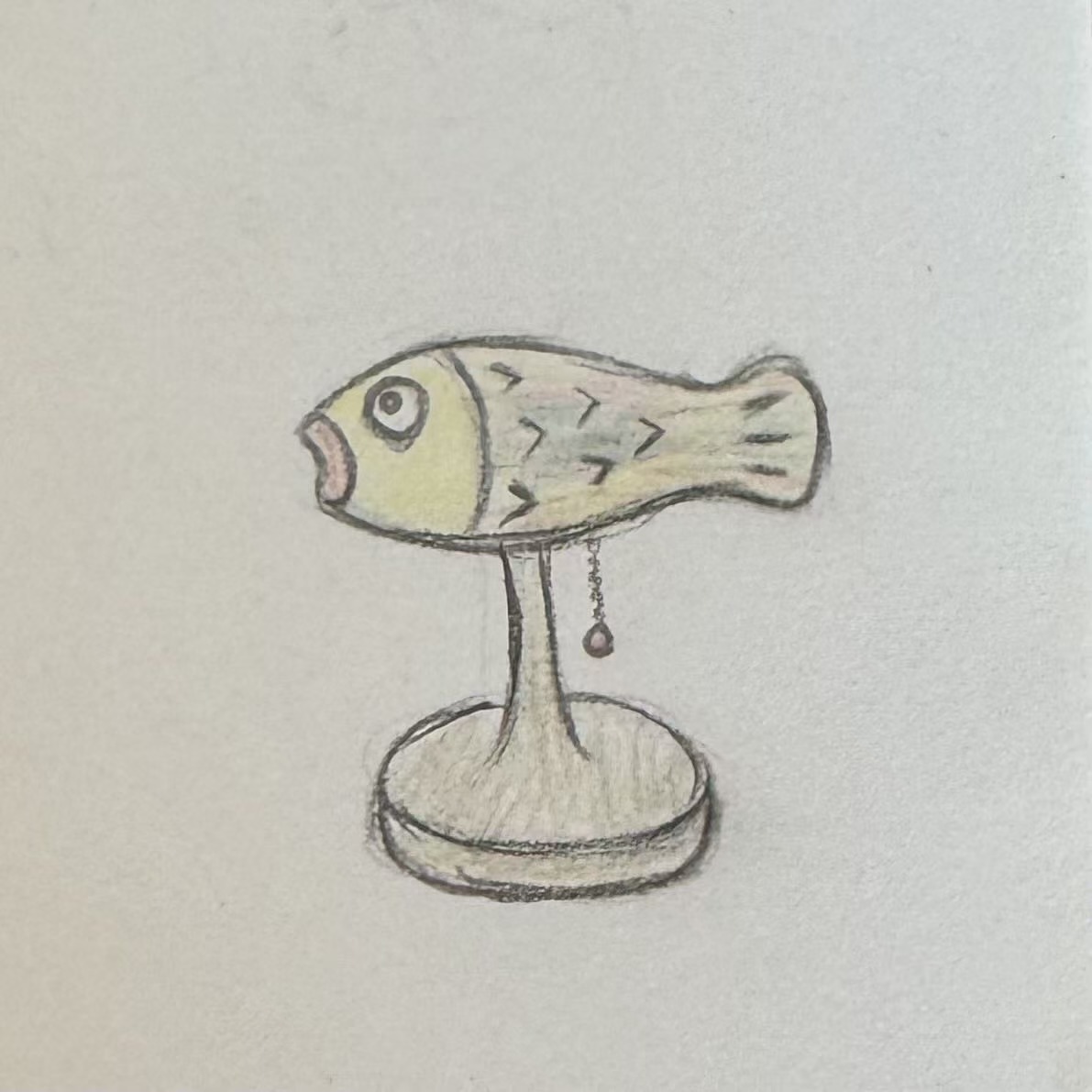 Bean bag，fish，lamp，Desk lamp，interest，Wool Poke，Hand drawn sketch，