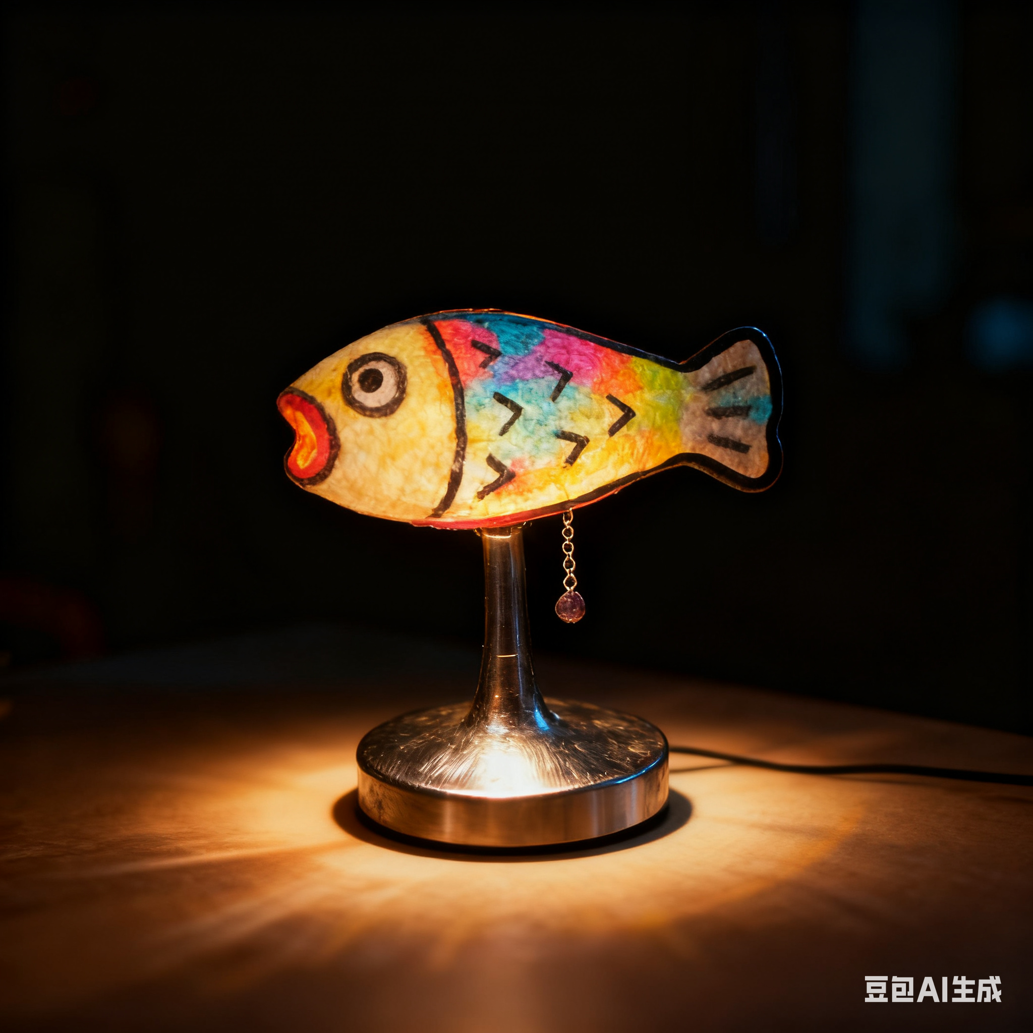 Bean bag，fish，lamp，Desk lamp，interest，Wool Poke，Hand drawn sketch，